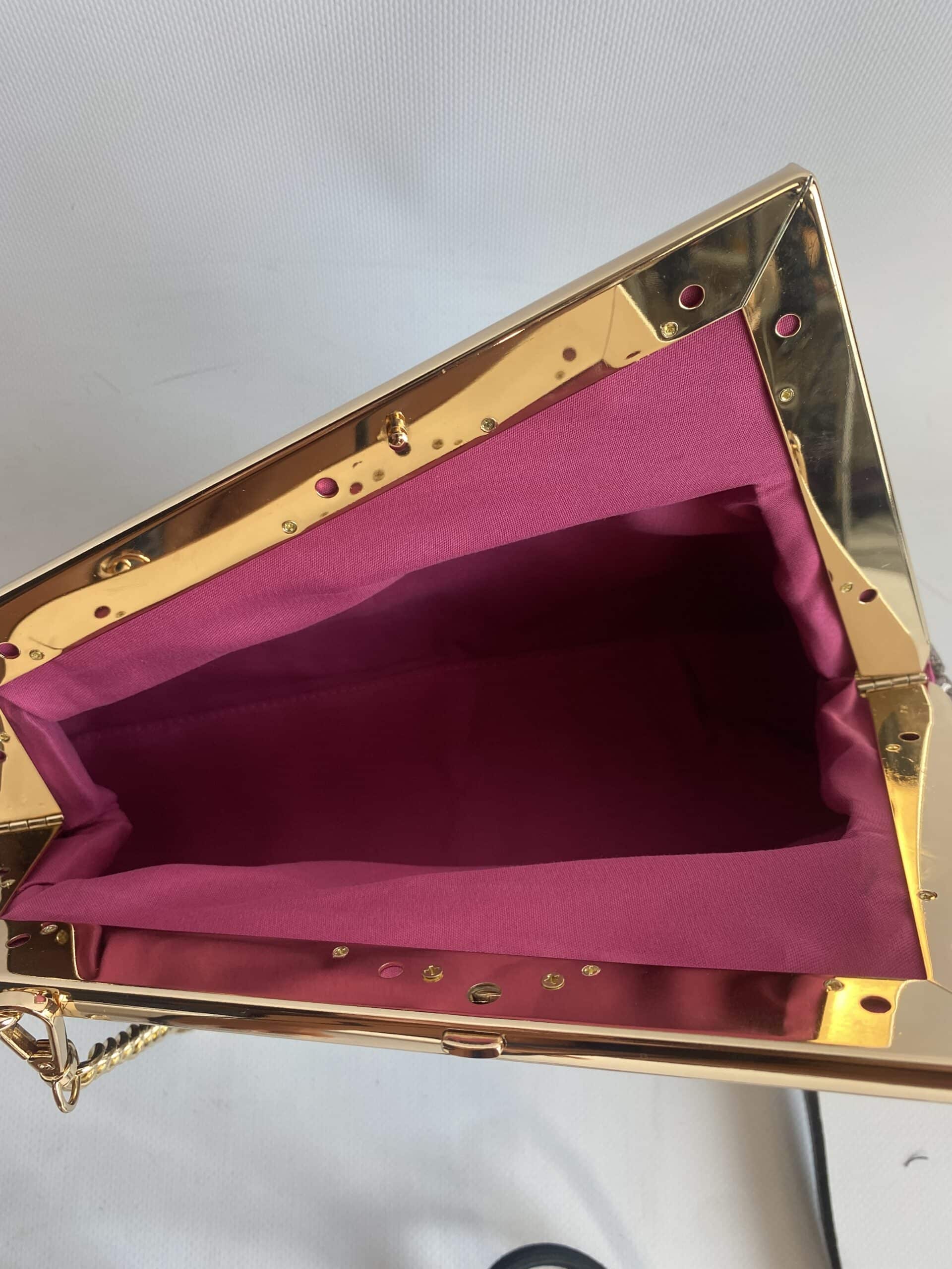 New Clutch Multicolor con Tracolla - Nero