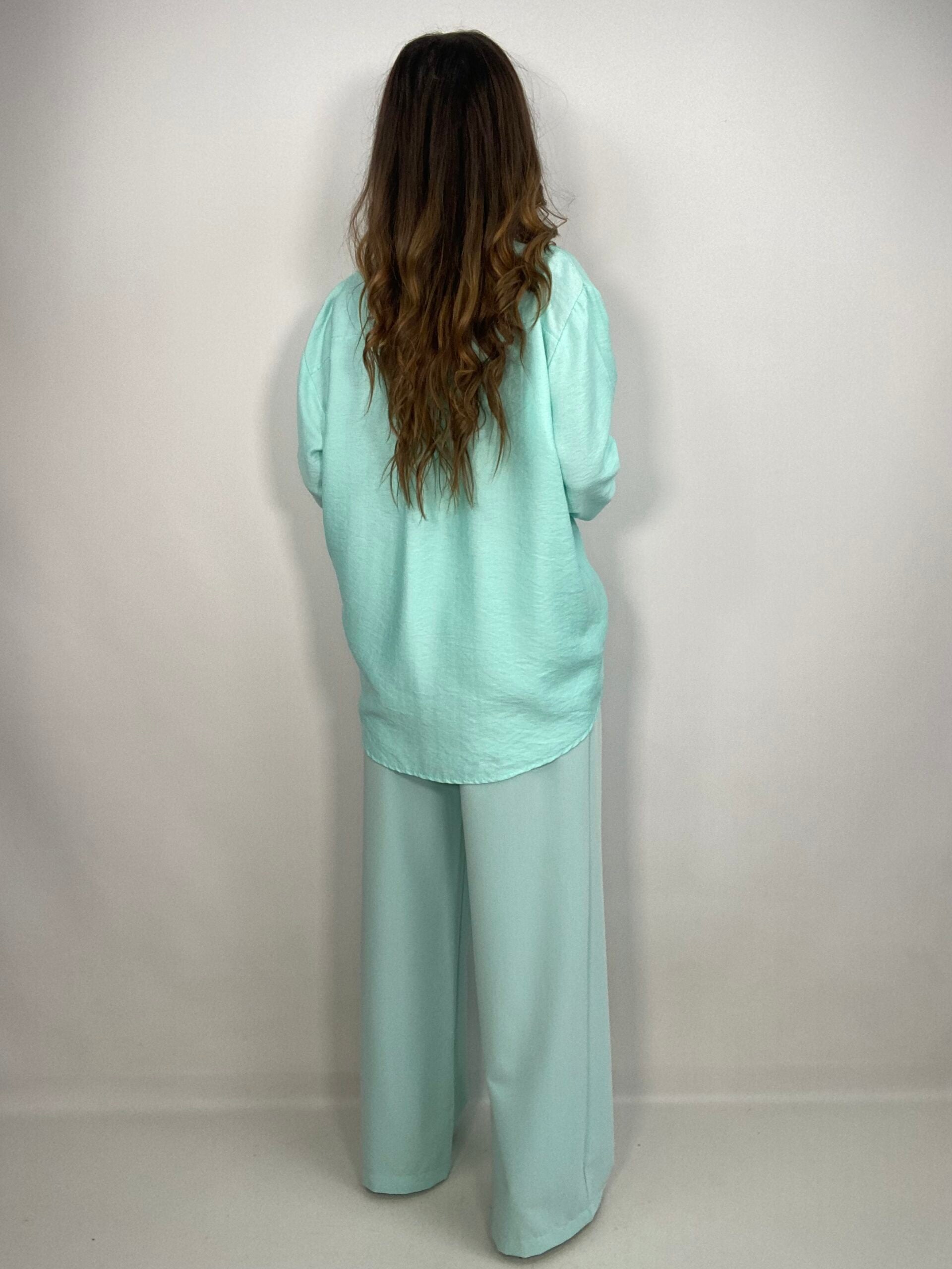 Pantaloni Wide con Pinces - Tiffany