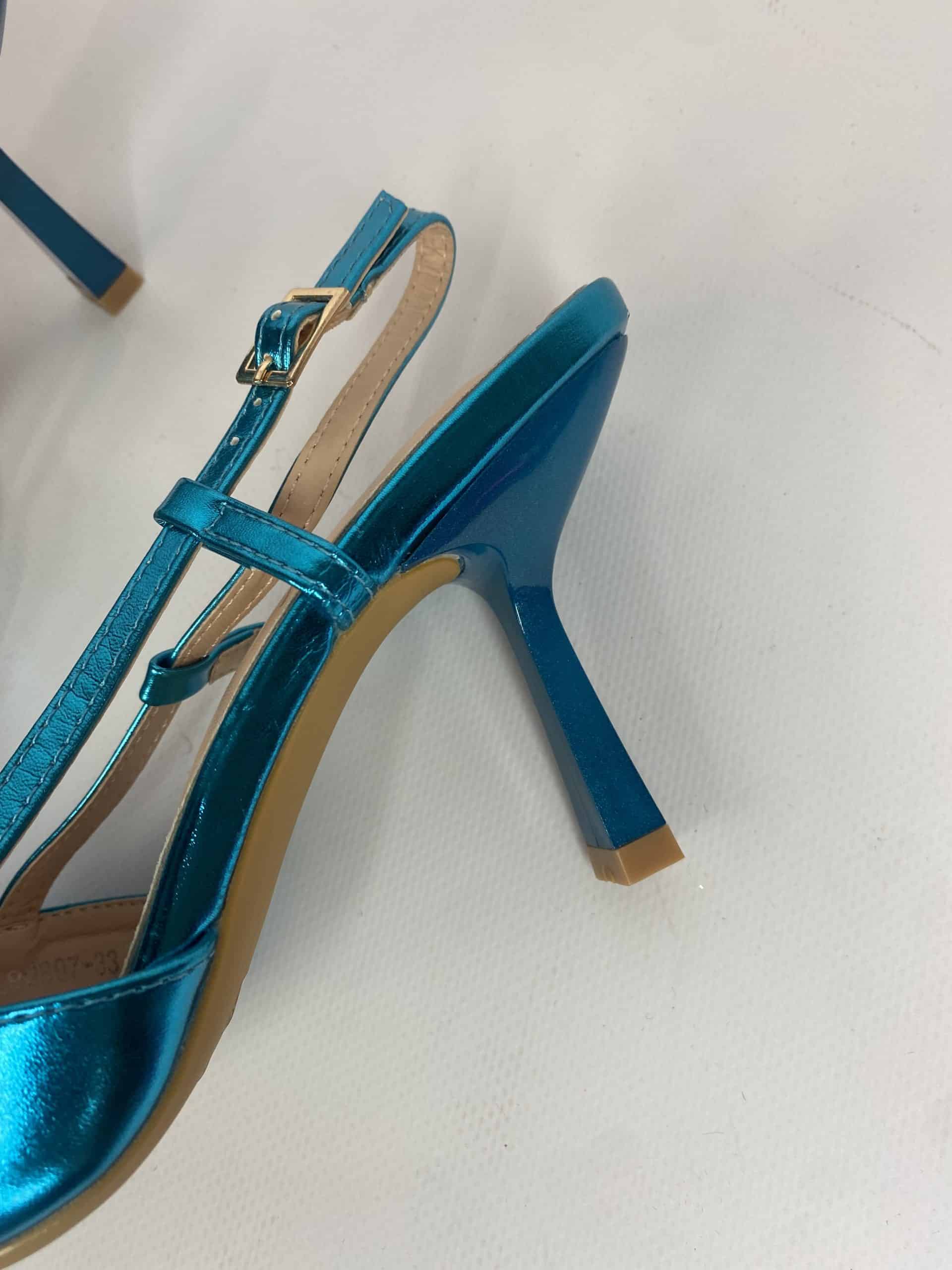 Slingback Morsetto Gioiello - Azzurro