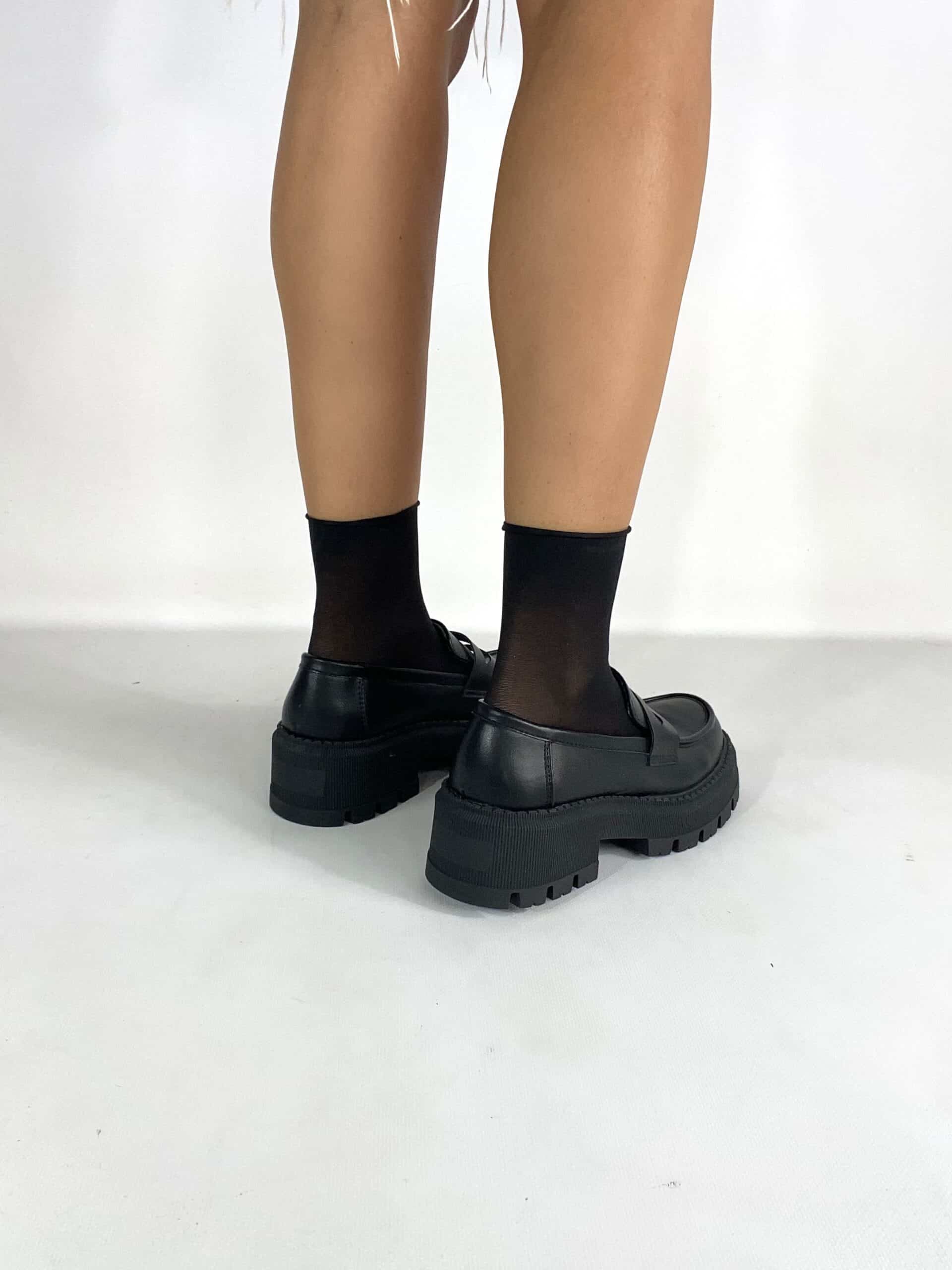 Mocassino Minimal Platform  - Nero
