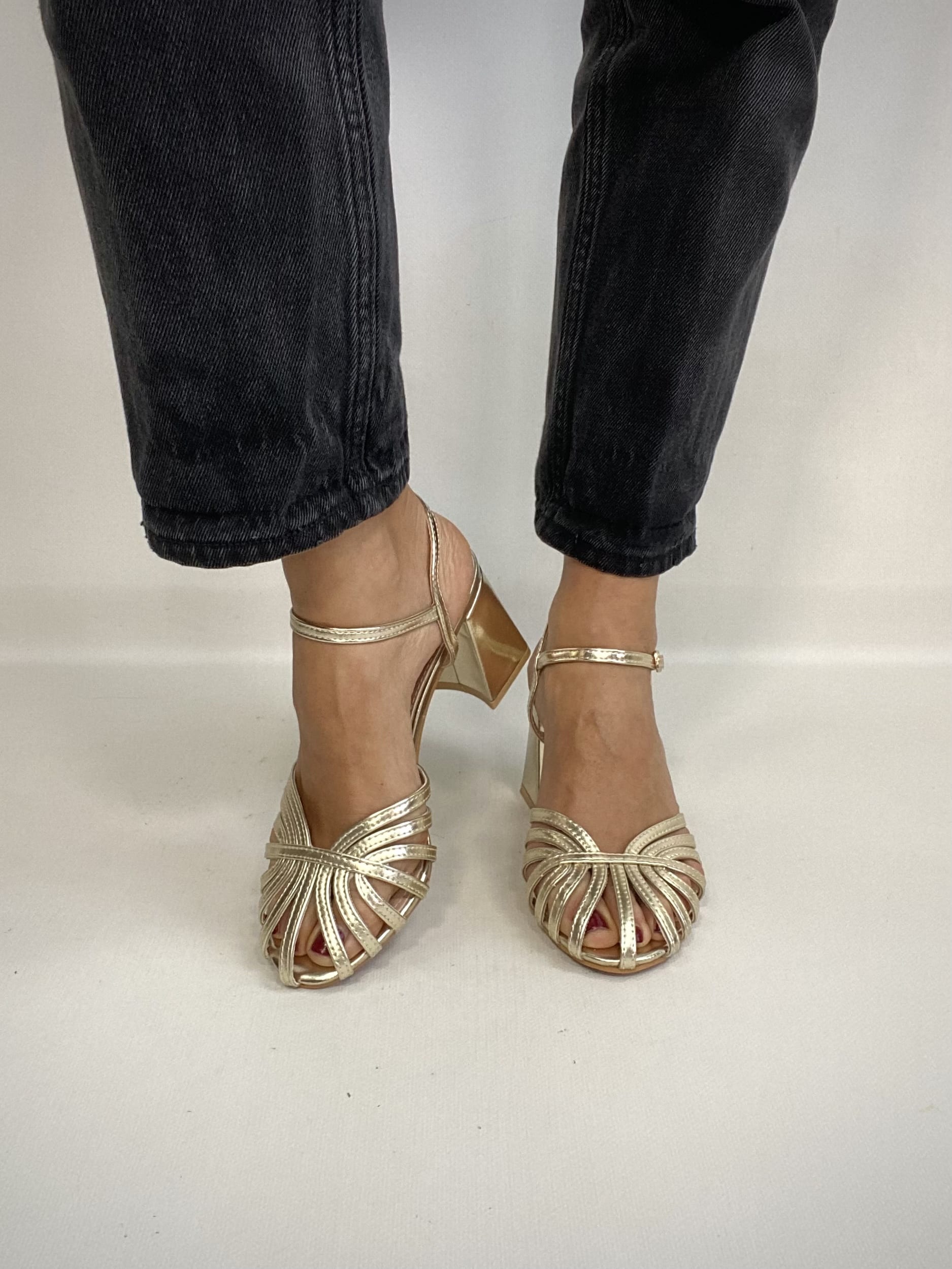Sandali Tango Medium Comfort Heels - Oro