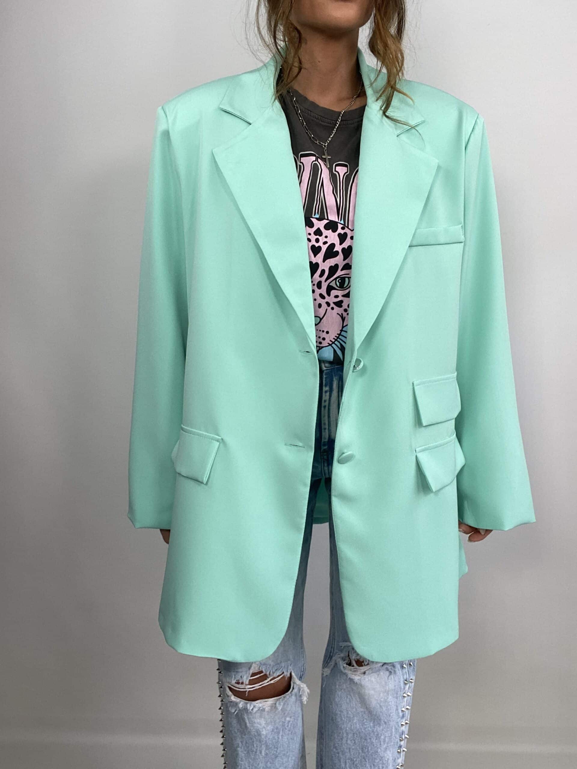 Blazer Super Over - Verde Acqua