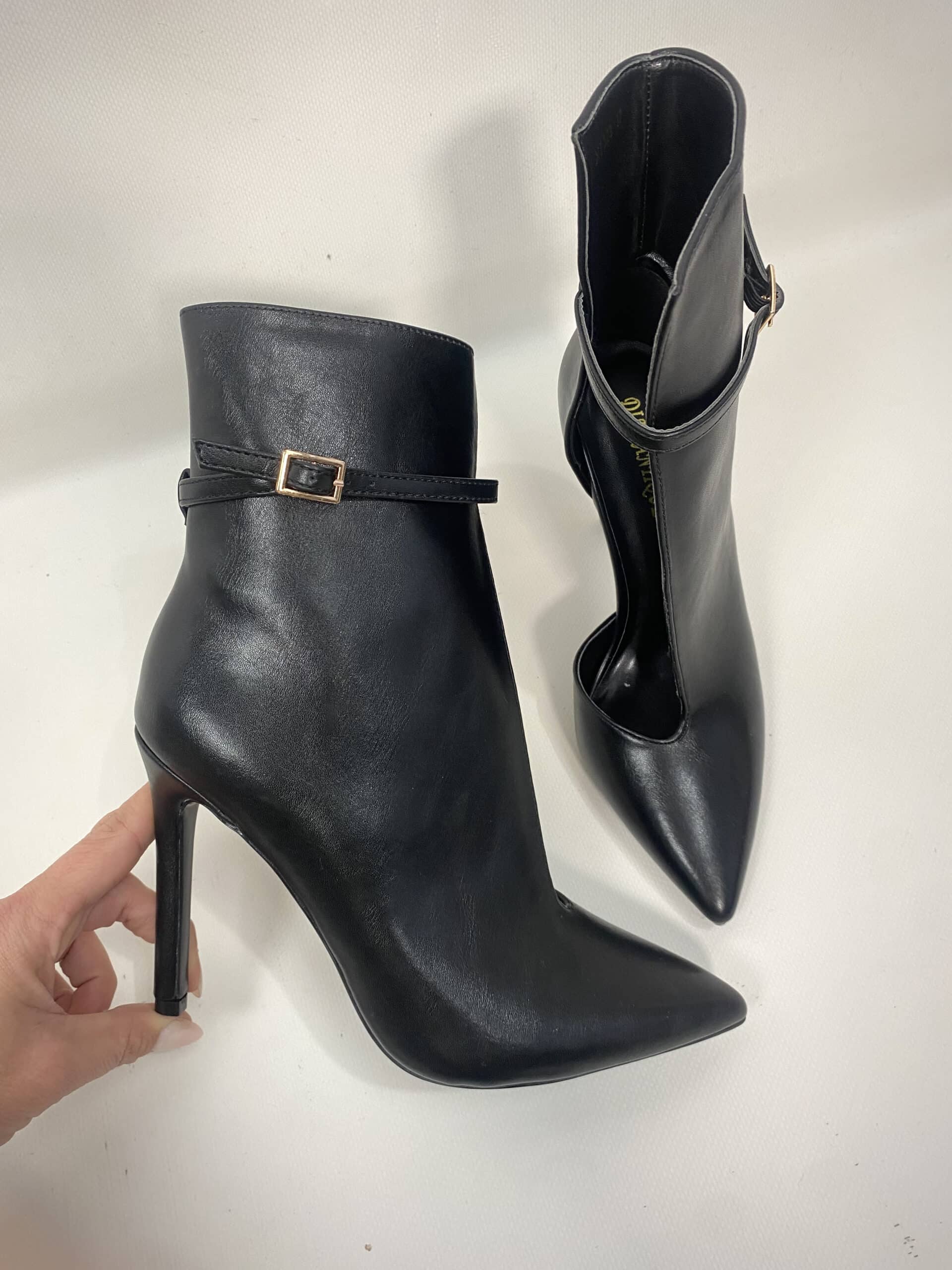 New Tronchetto cut out - Simil Pelle Nero