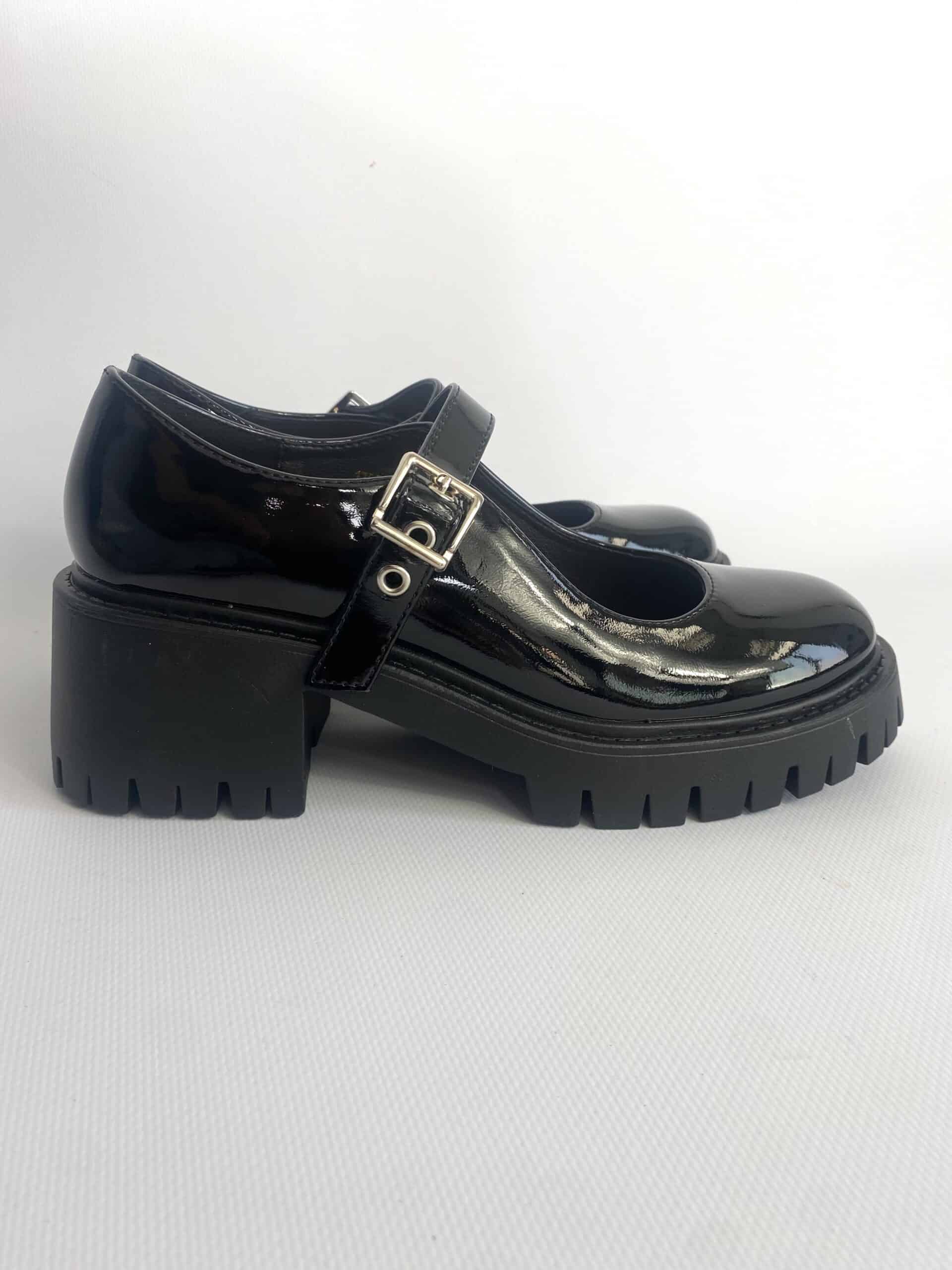 Bebè Platform con Cinturno - Vernice Nero