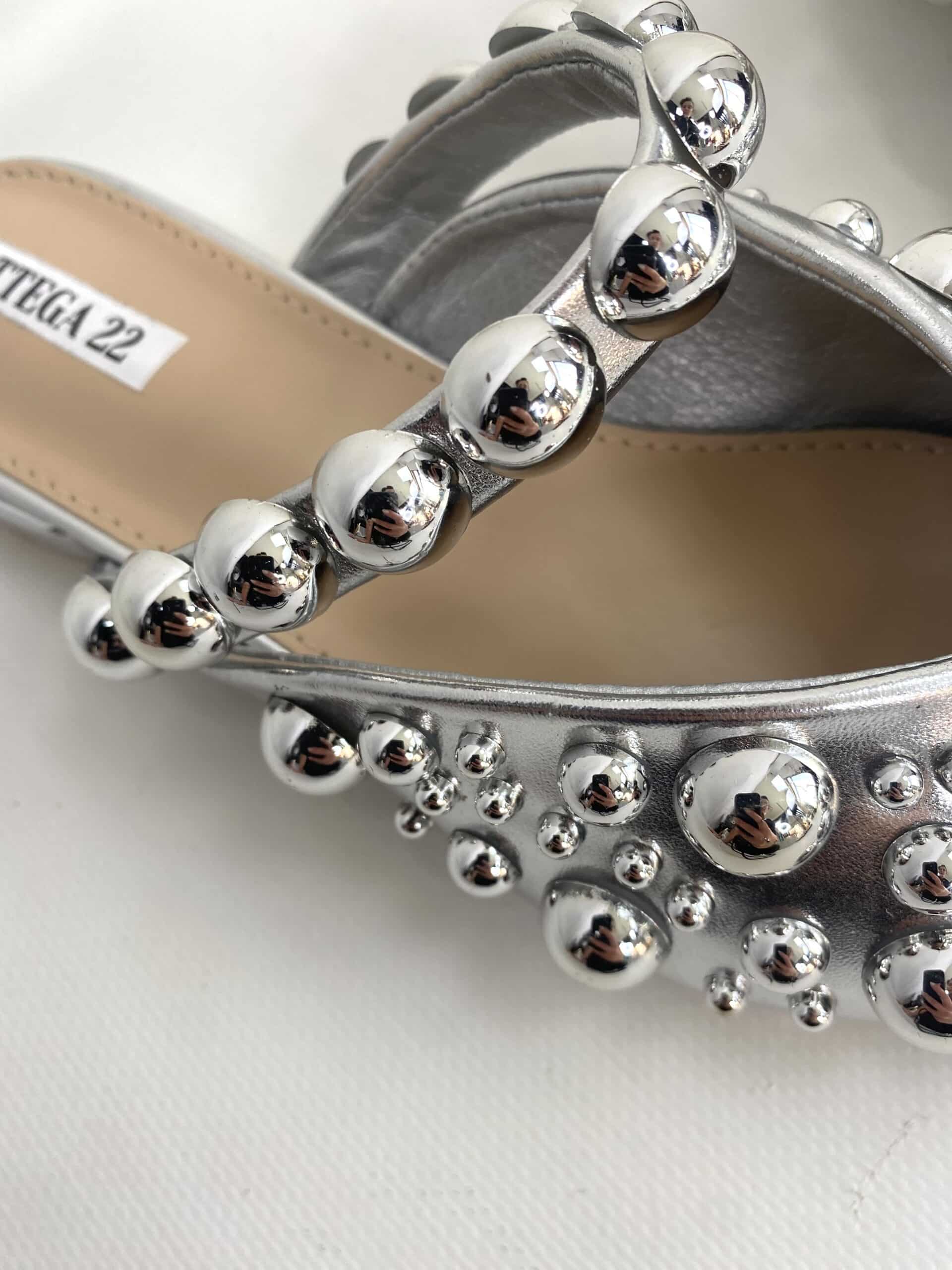 Sabot Con Borchie - Argento.