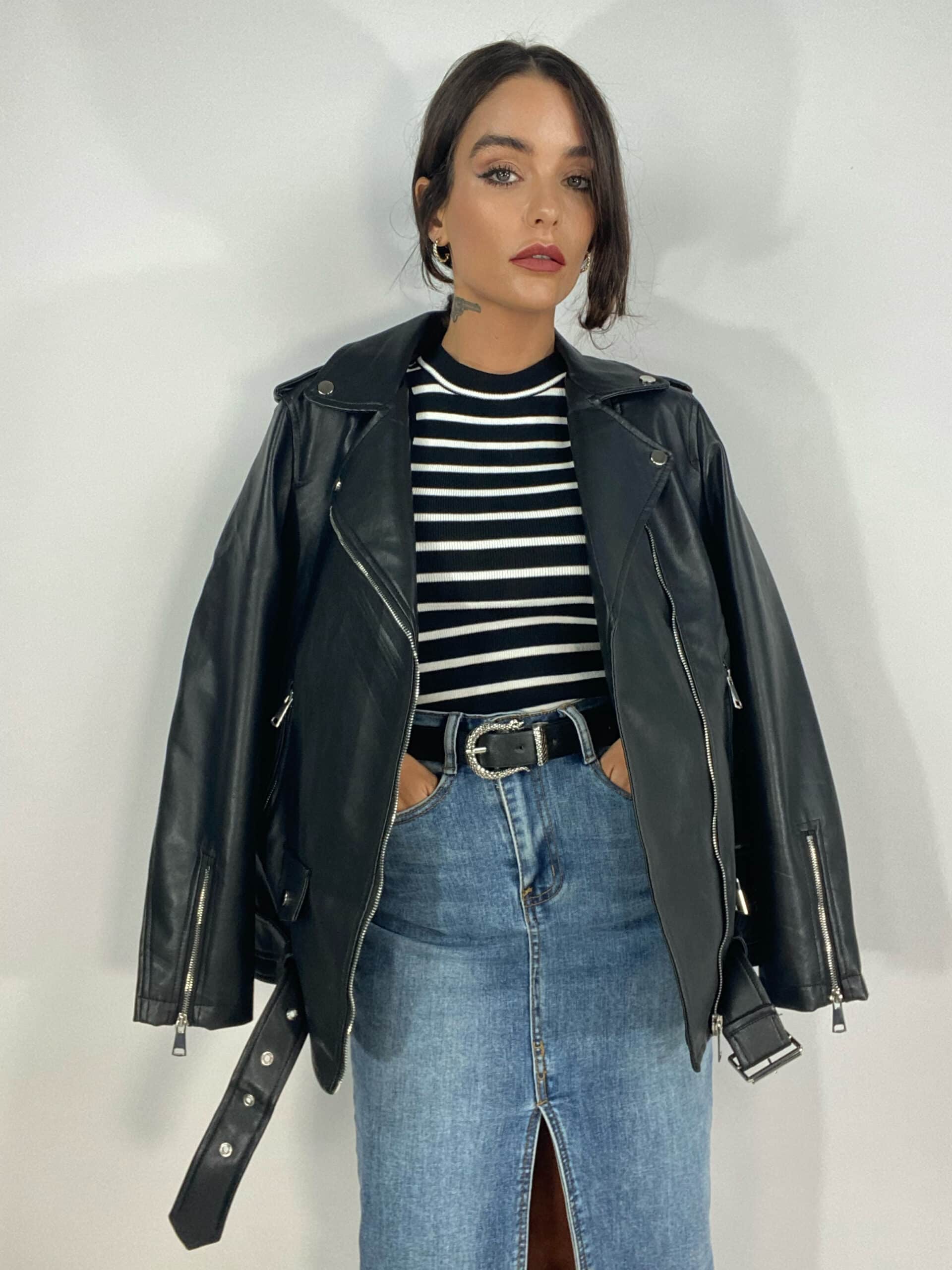 Gonna Denim Con Spacco - Jeans