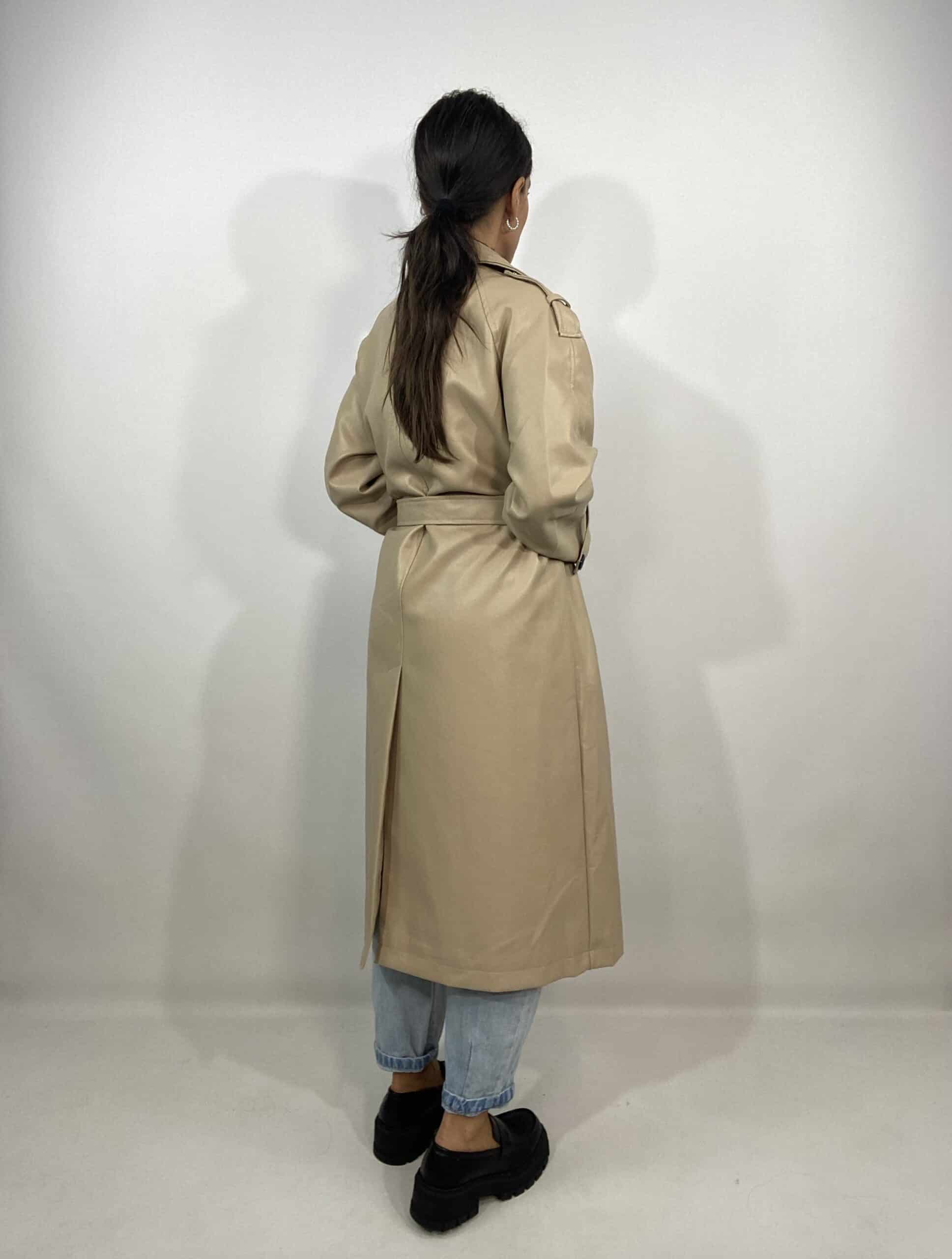 Trench Oversize Ecopelle  - Beige