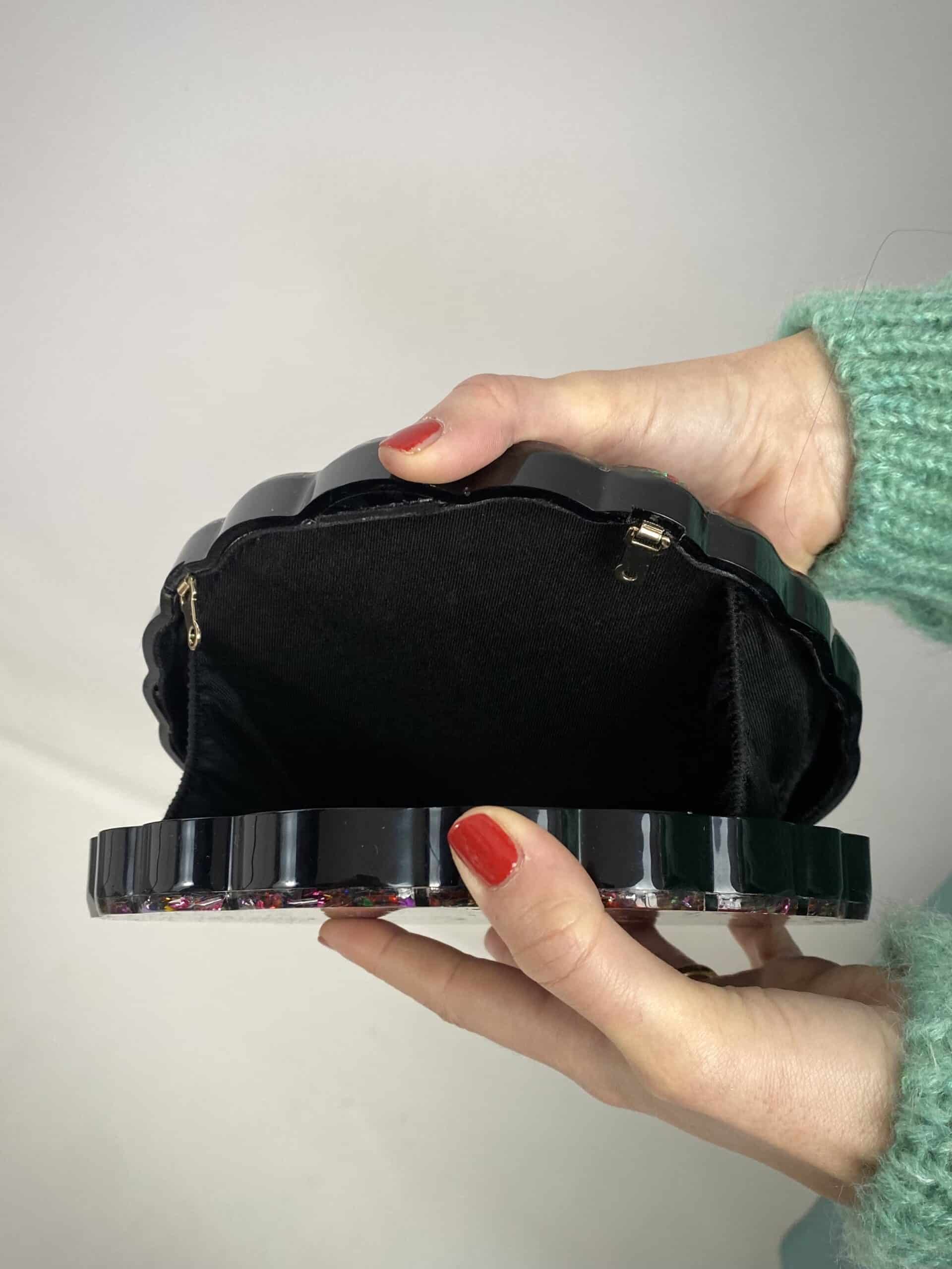 Clutch Conchiglia - Multicolor / Nero