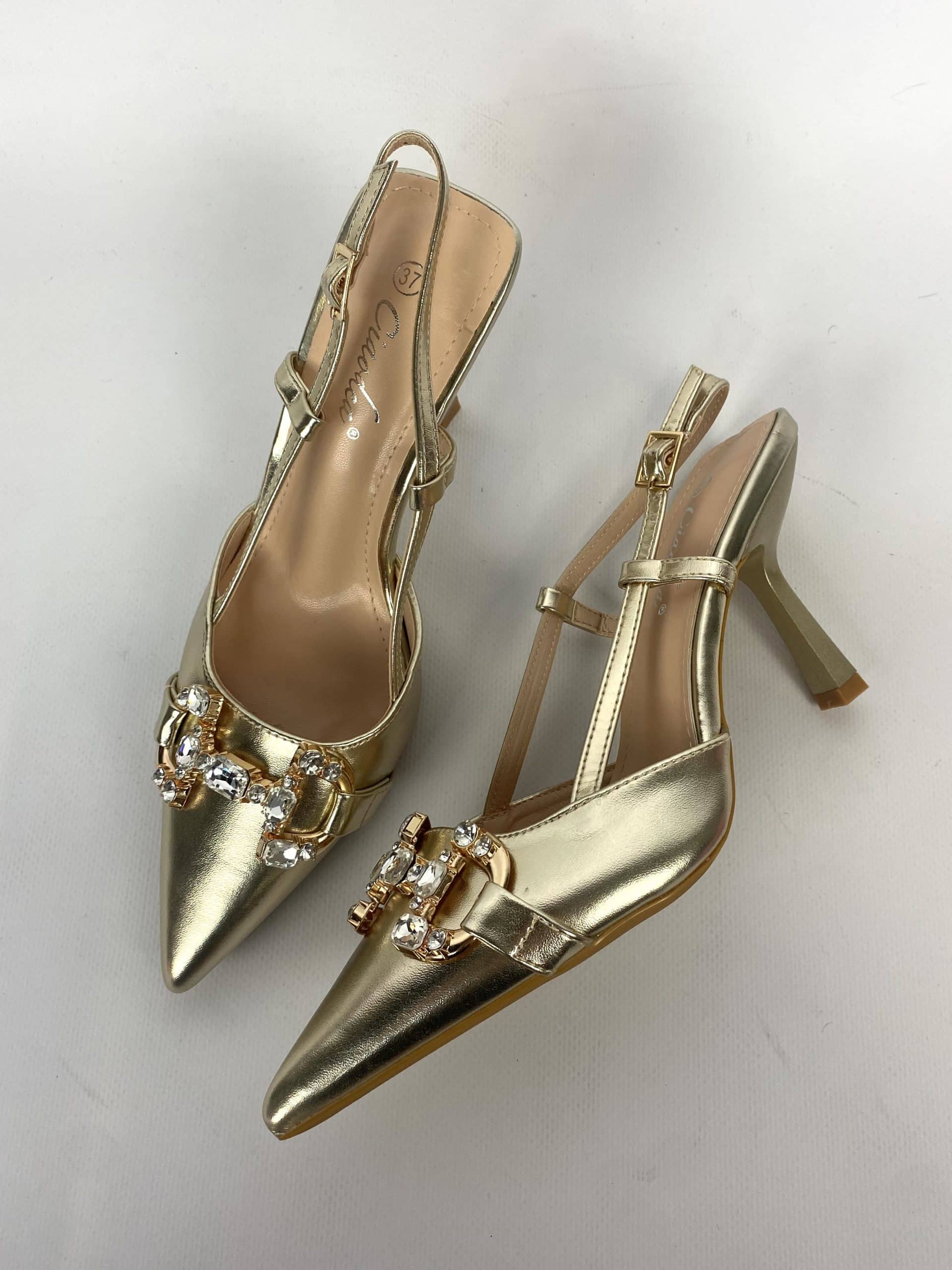 Slingback Morsetto Gioiello - Oro