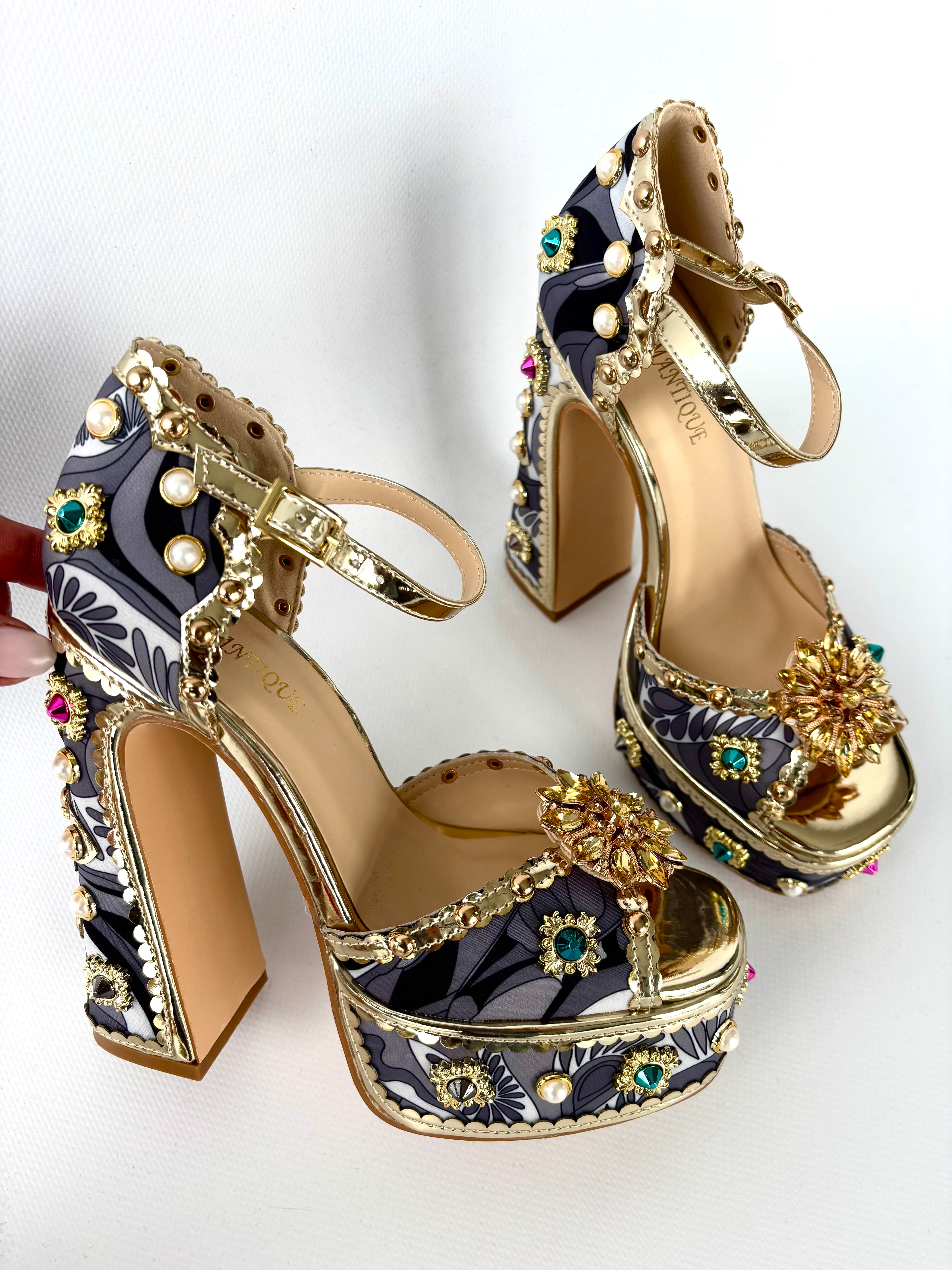 Sandali Sicily Super Platform - Nero