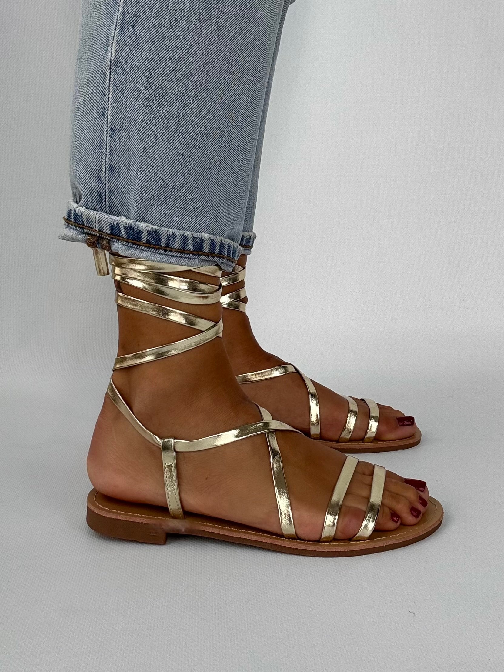 Sandali Alla Schiava - Oro