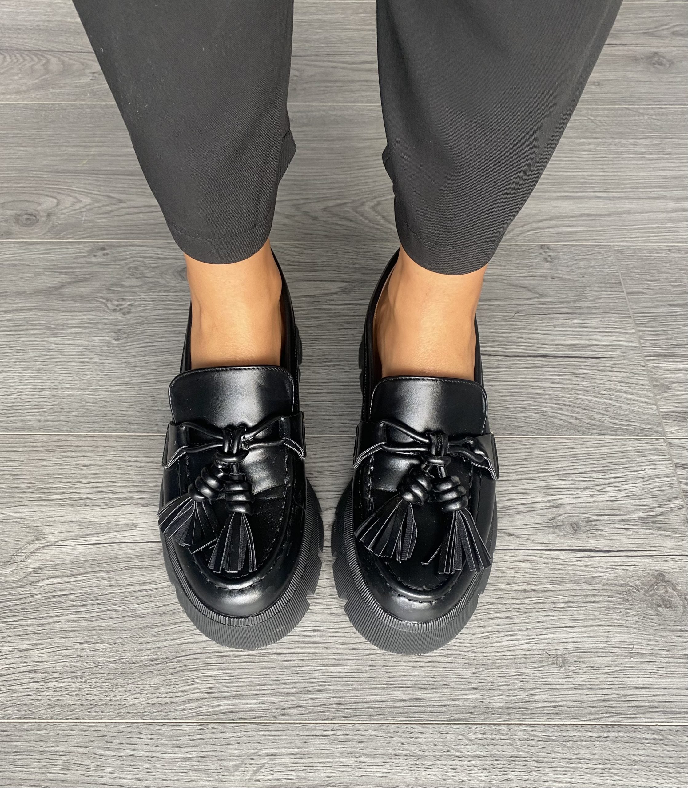 Mocassino Platform Nappine - Nero