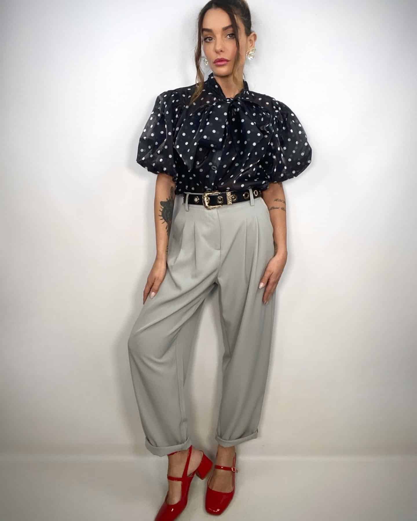 Pantaloni Doppia Pinces Relaxed Fit - Grigio (Tortora)