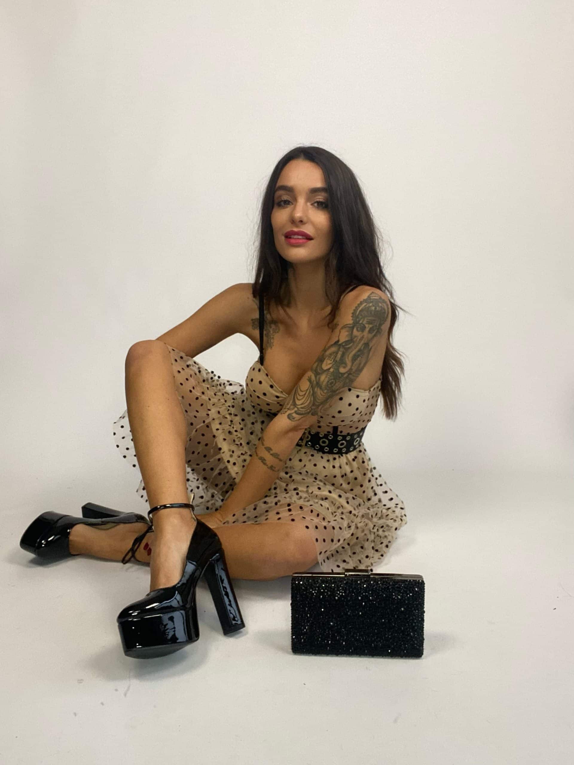 Vestito Polka Doll - Nude