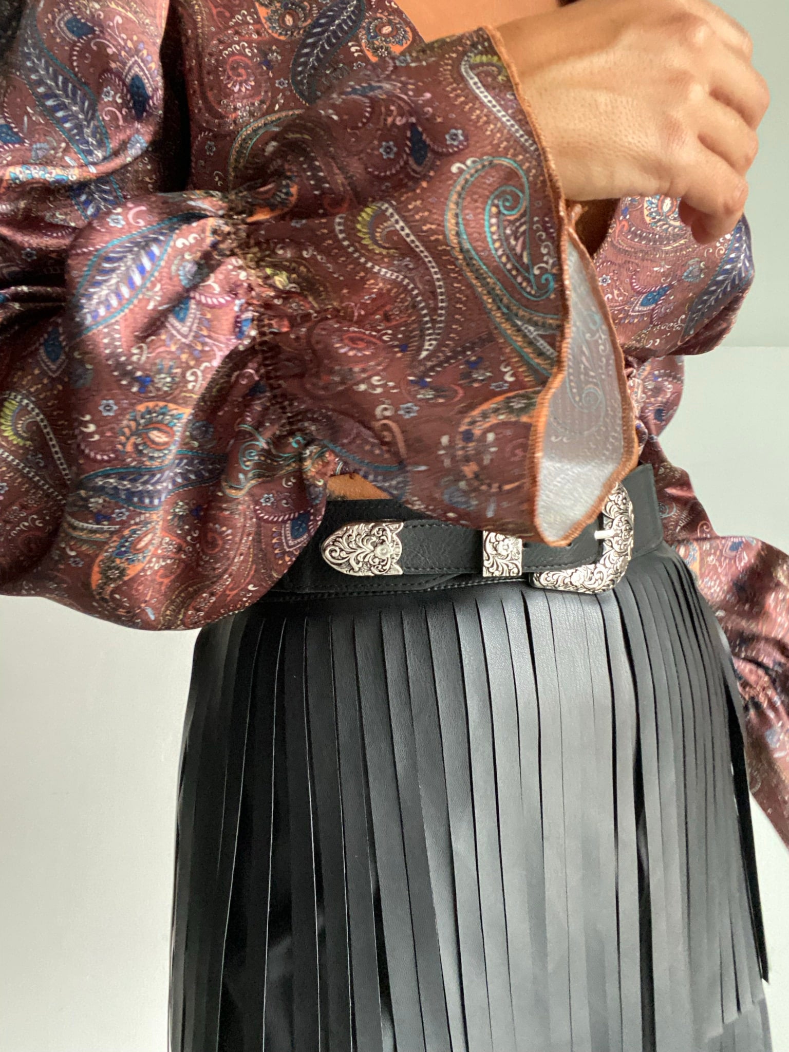 Top Paisley - Marrone