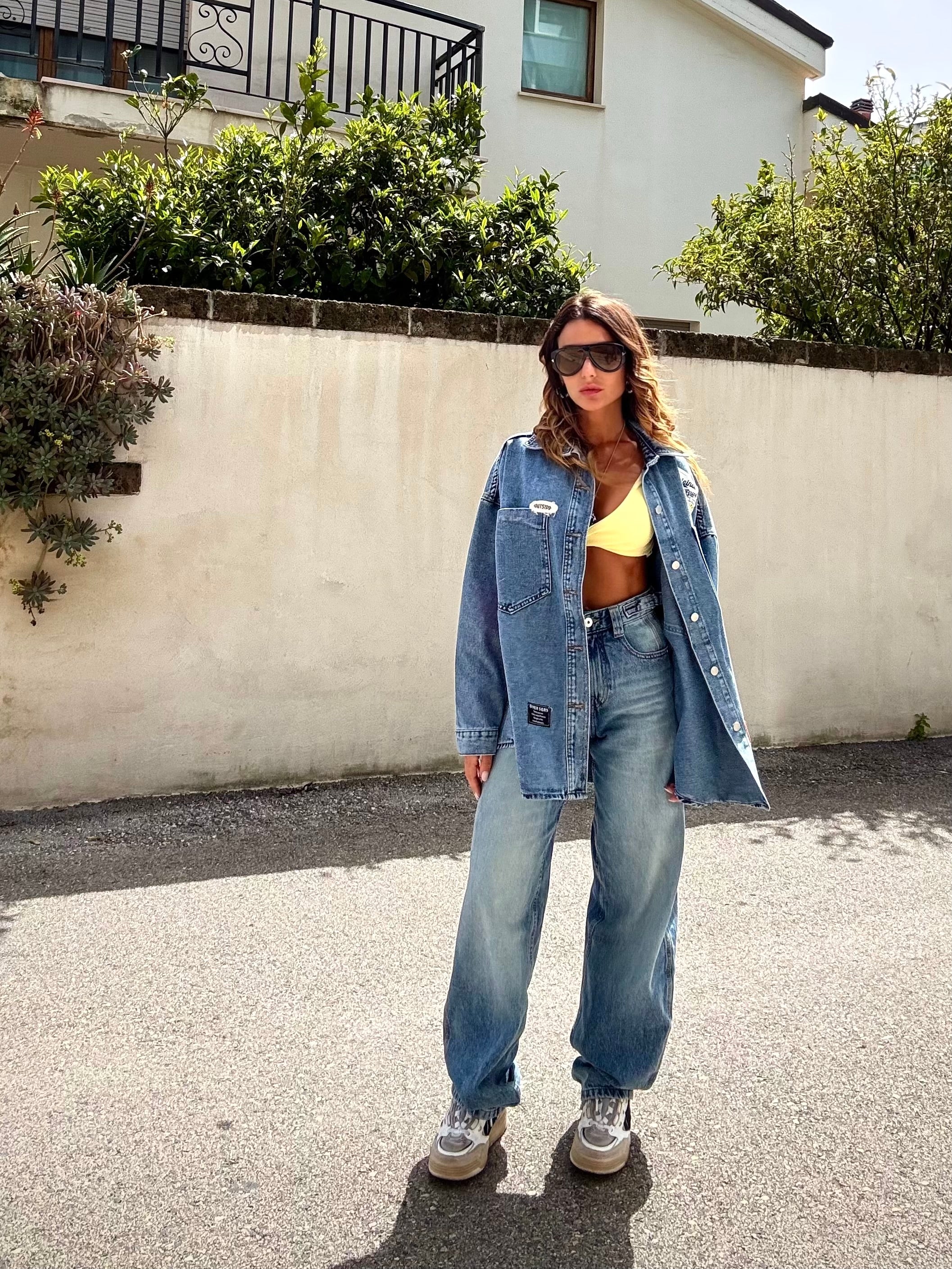 Top Sporty Incrocio - Giallo