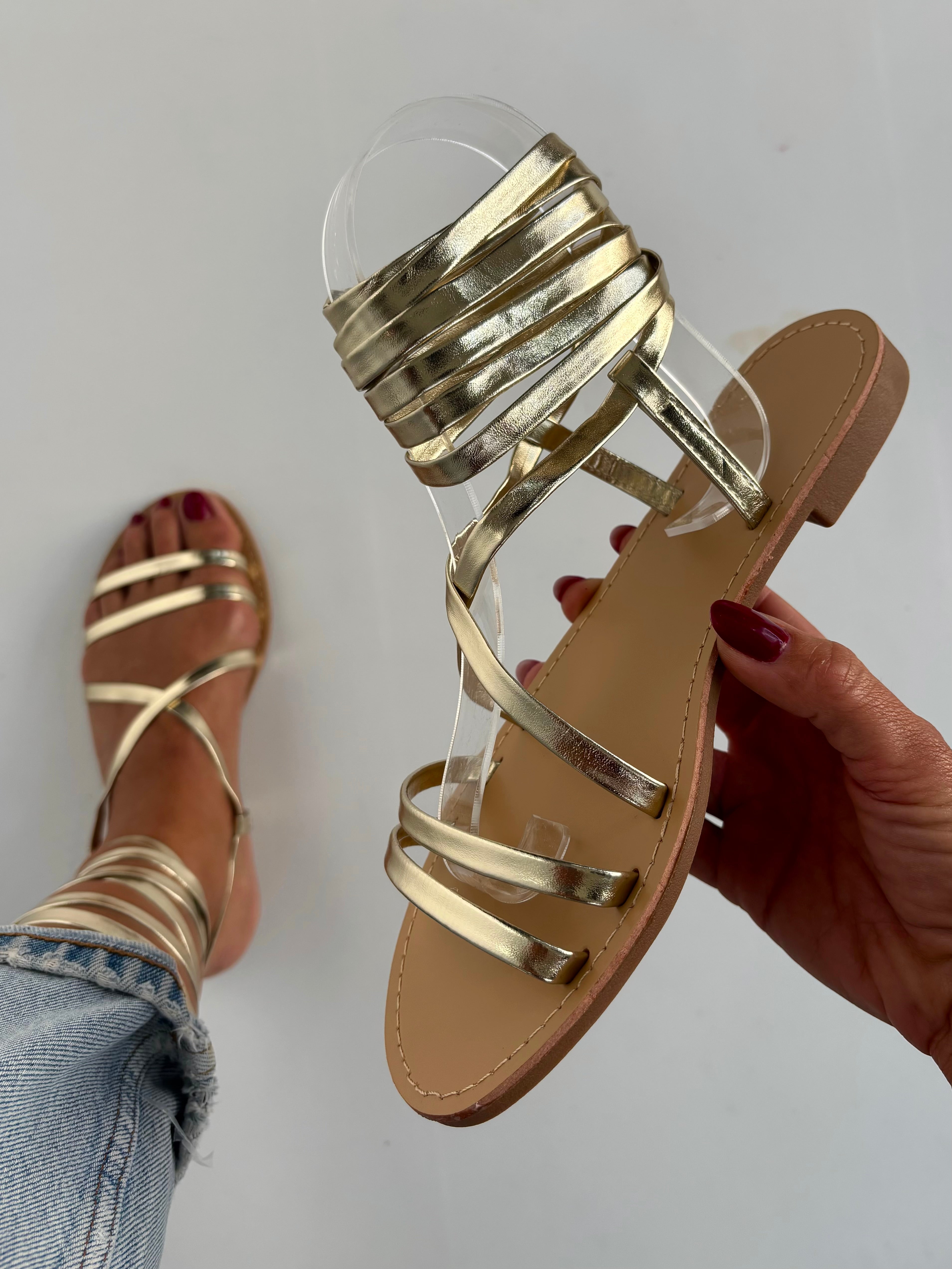 Sandali Alla Schiava - Oro