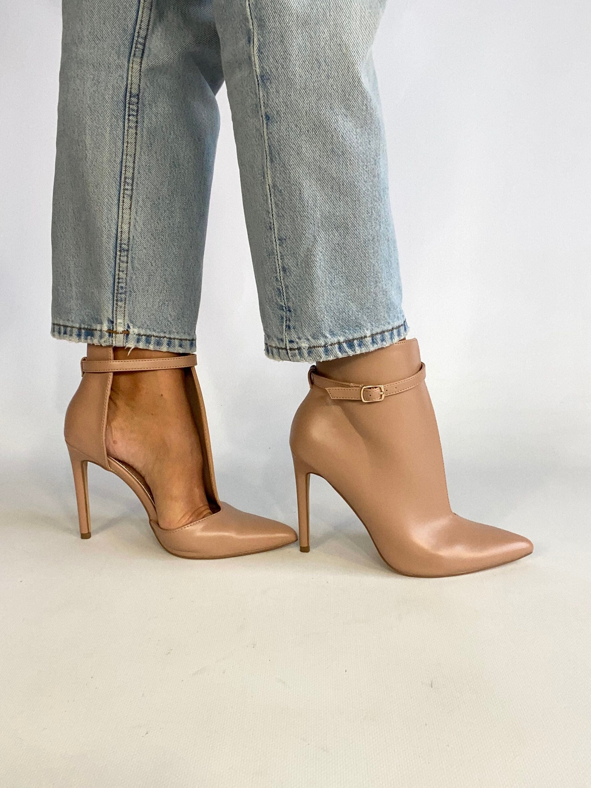 Tronchetto cut out - Simil Pelle Nude