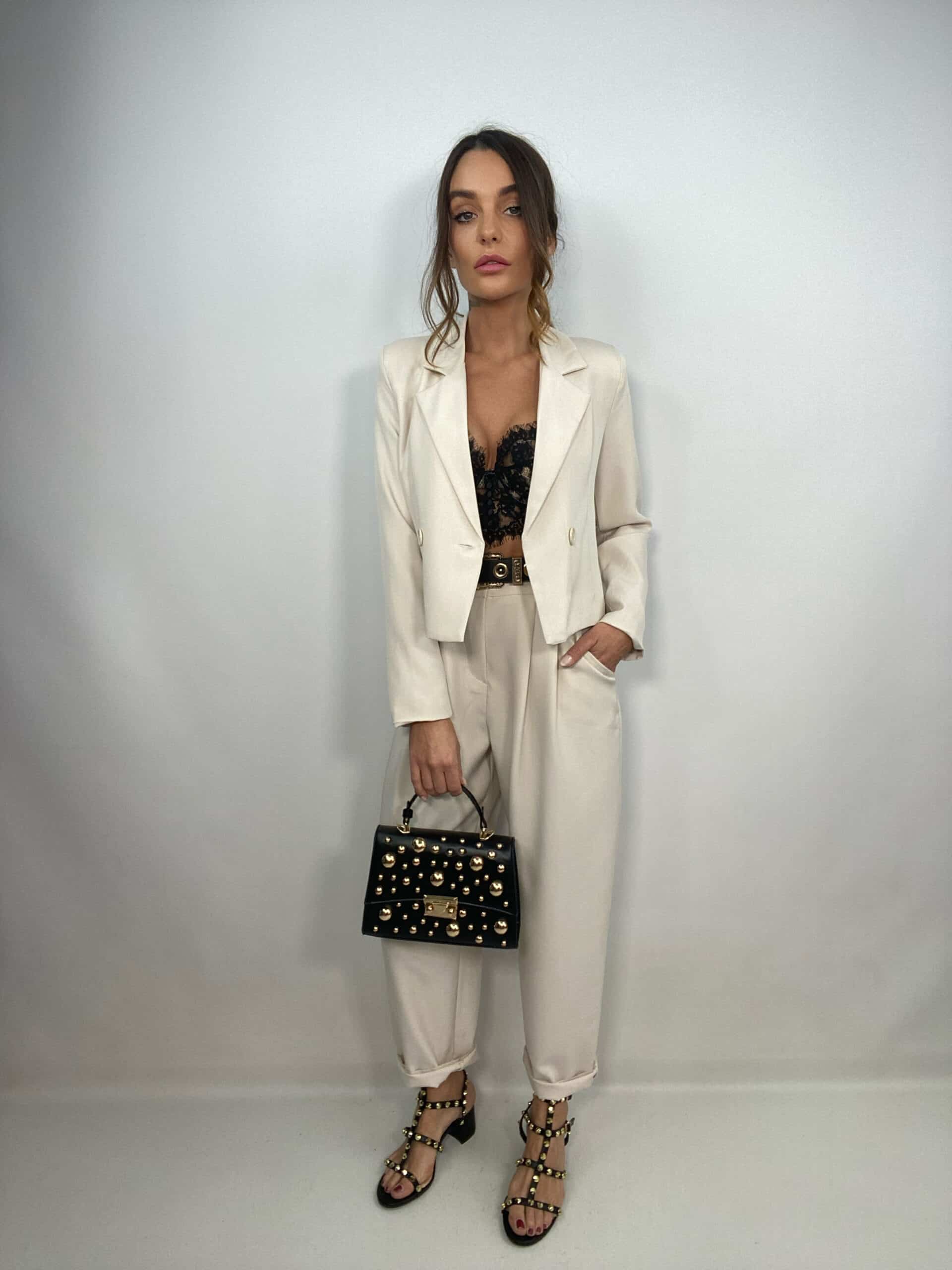Blazer Crop Completo - Burro