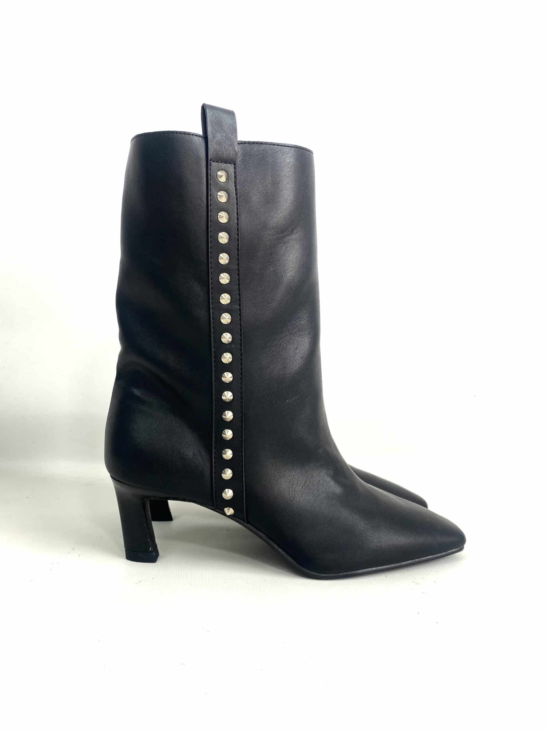 Stivaletti con Borchie - Nero