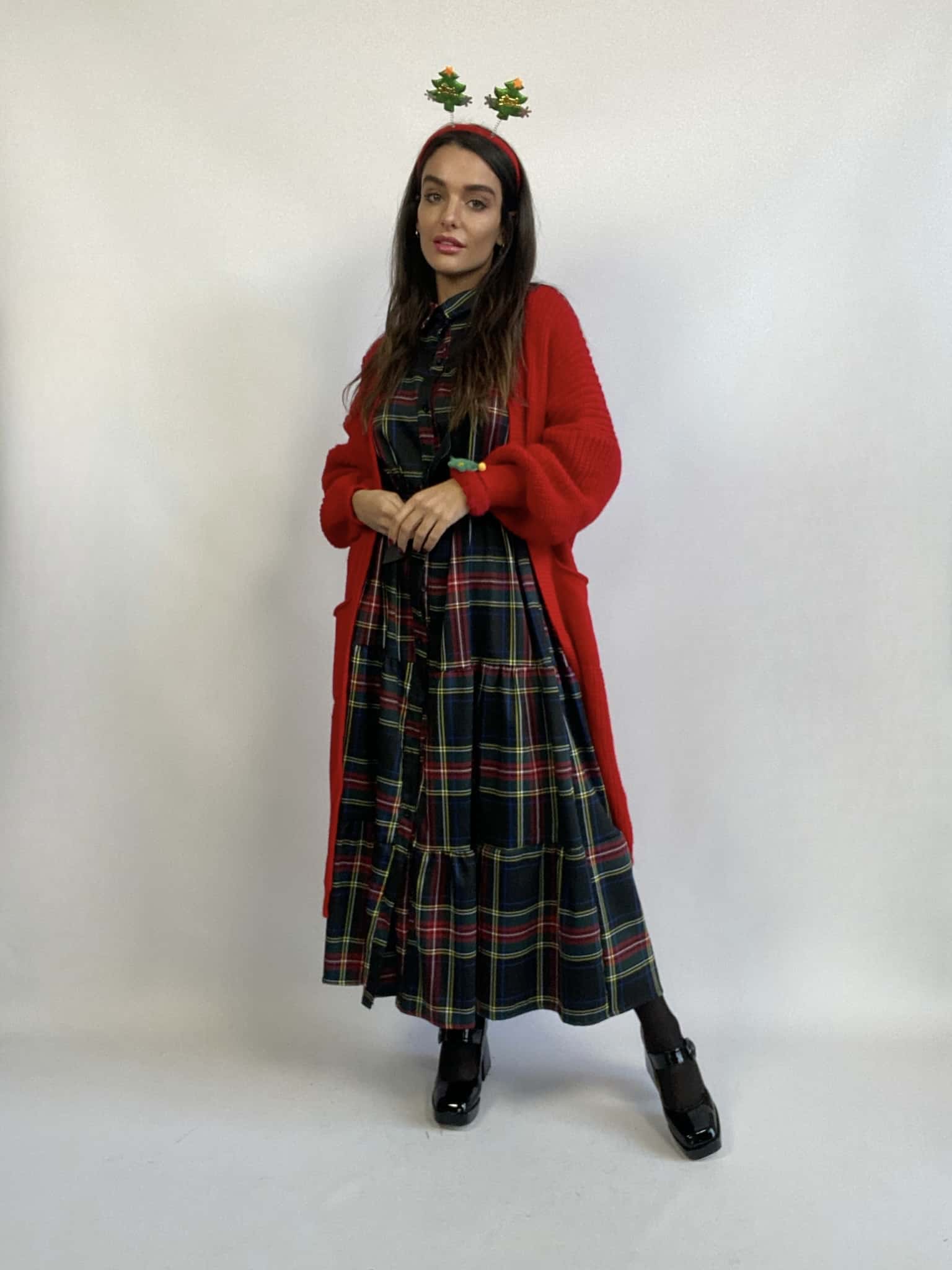 Maxi Cardigan Eva - Rosso