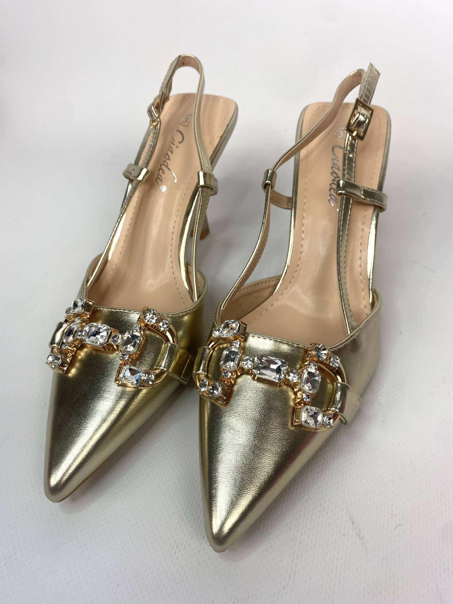 Slingback Morsetto Gioiello - Oro