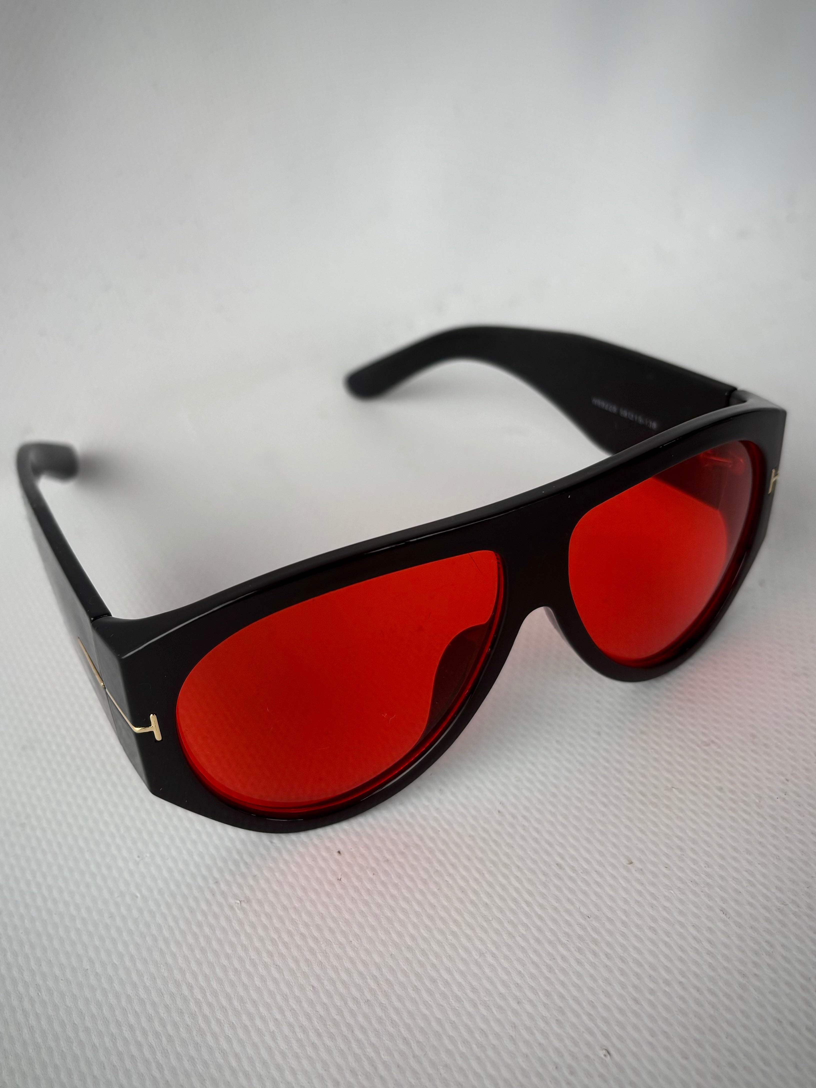 Occhiali da Sole a Mascherina - Rosso