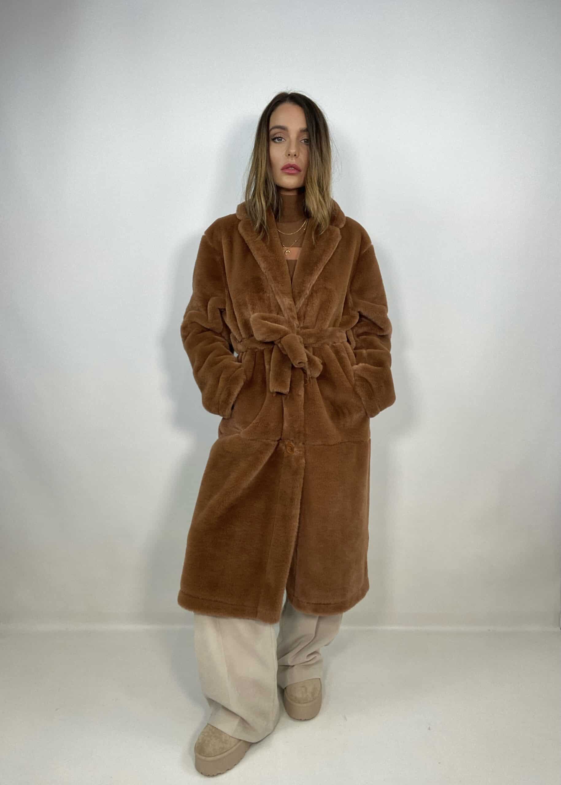 Eco Pelliccia Lunga Super Soft - Marrone