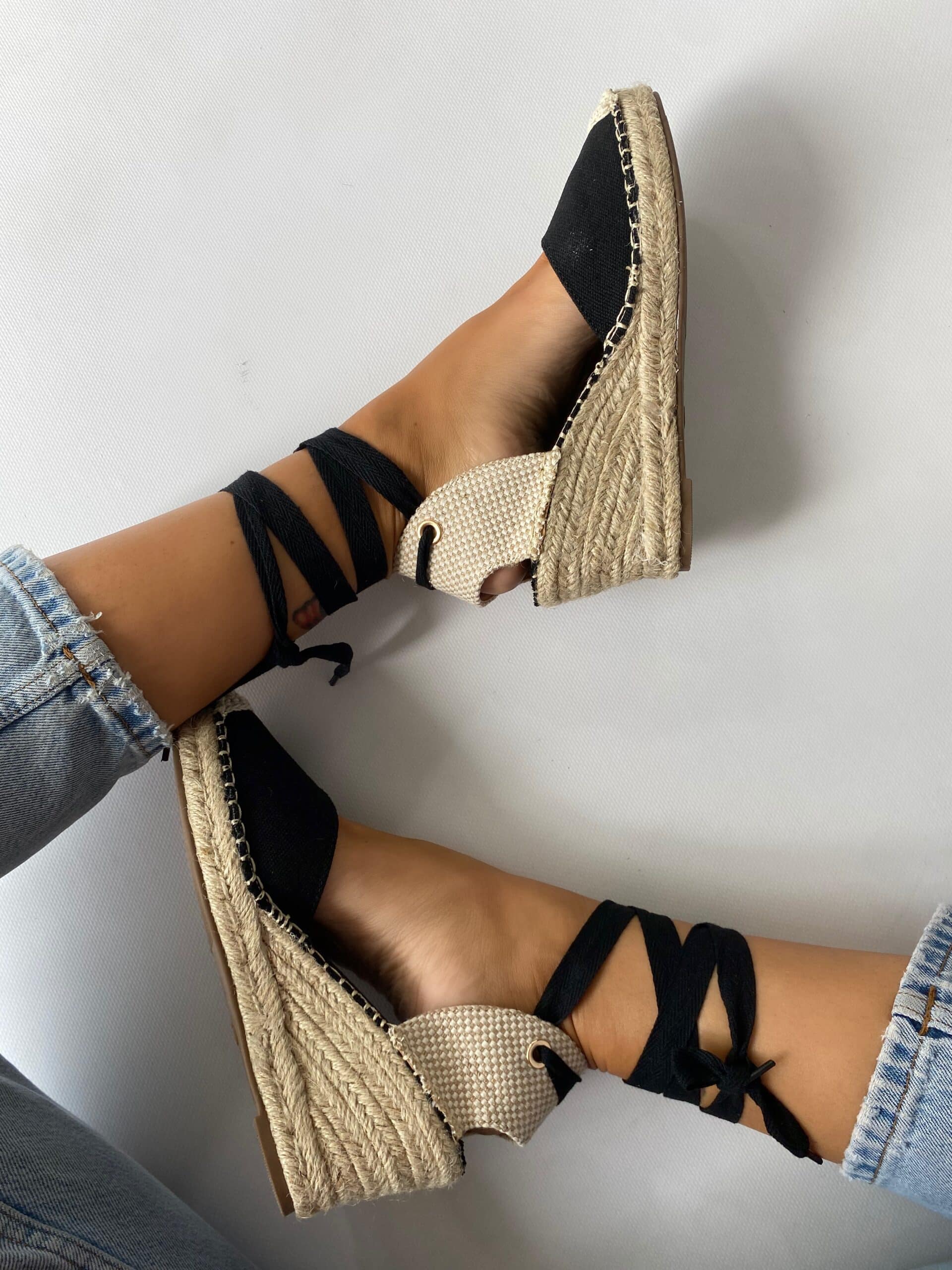 Espadrillas Lacci alla Schiava - Nero