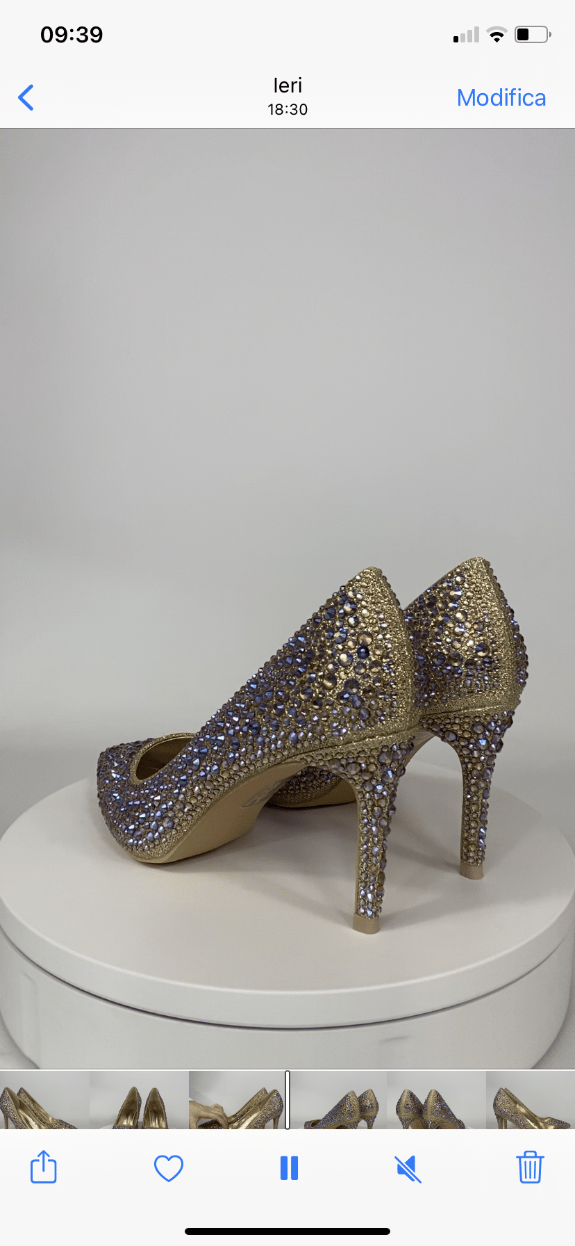 Decollete Syria Sparkle - Oro Diamond