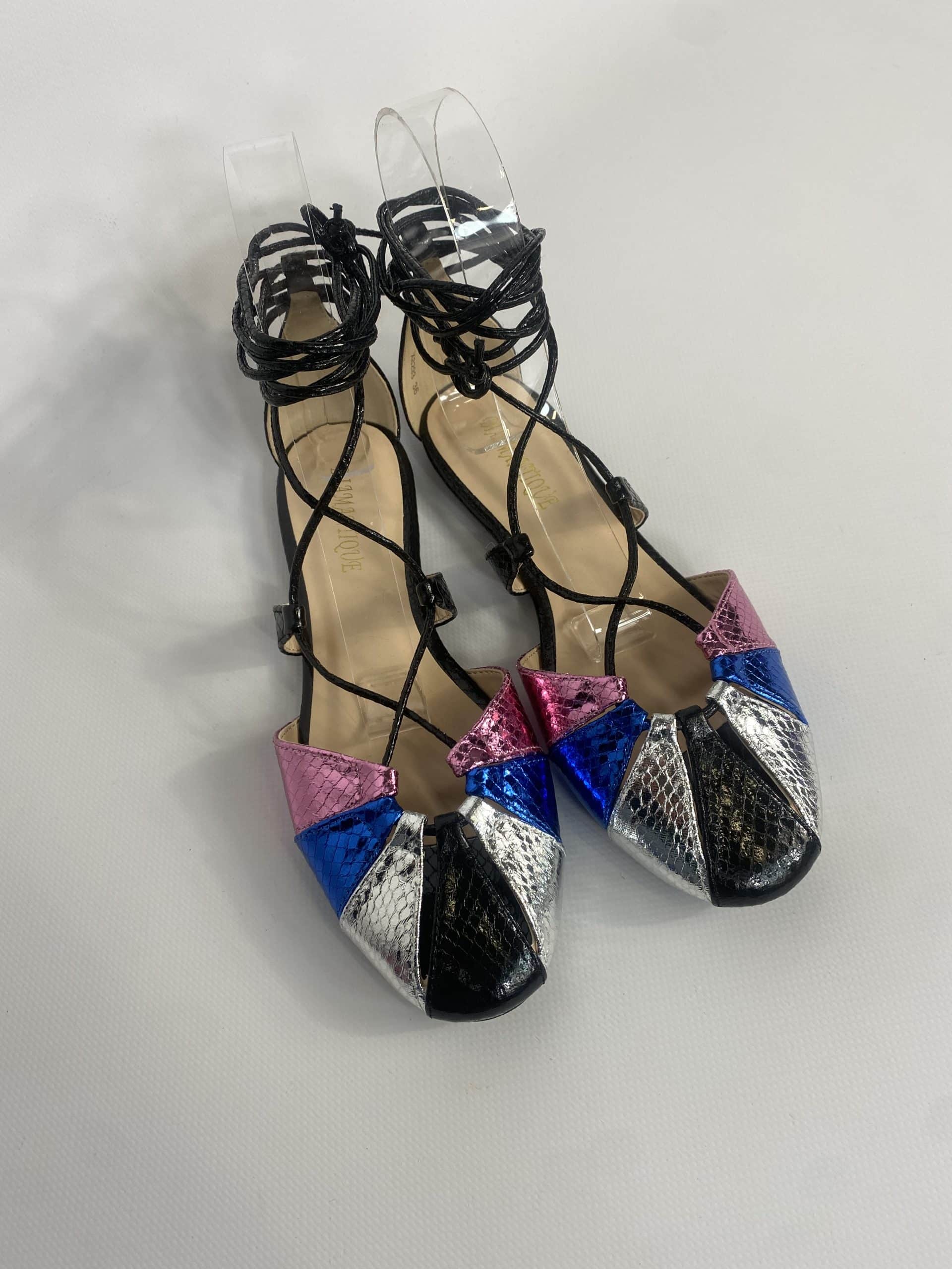 Sandali Flat Miley Alla Schiava  - Multicolor / Nero