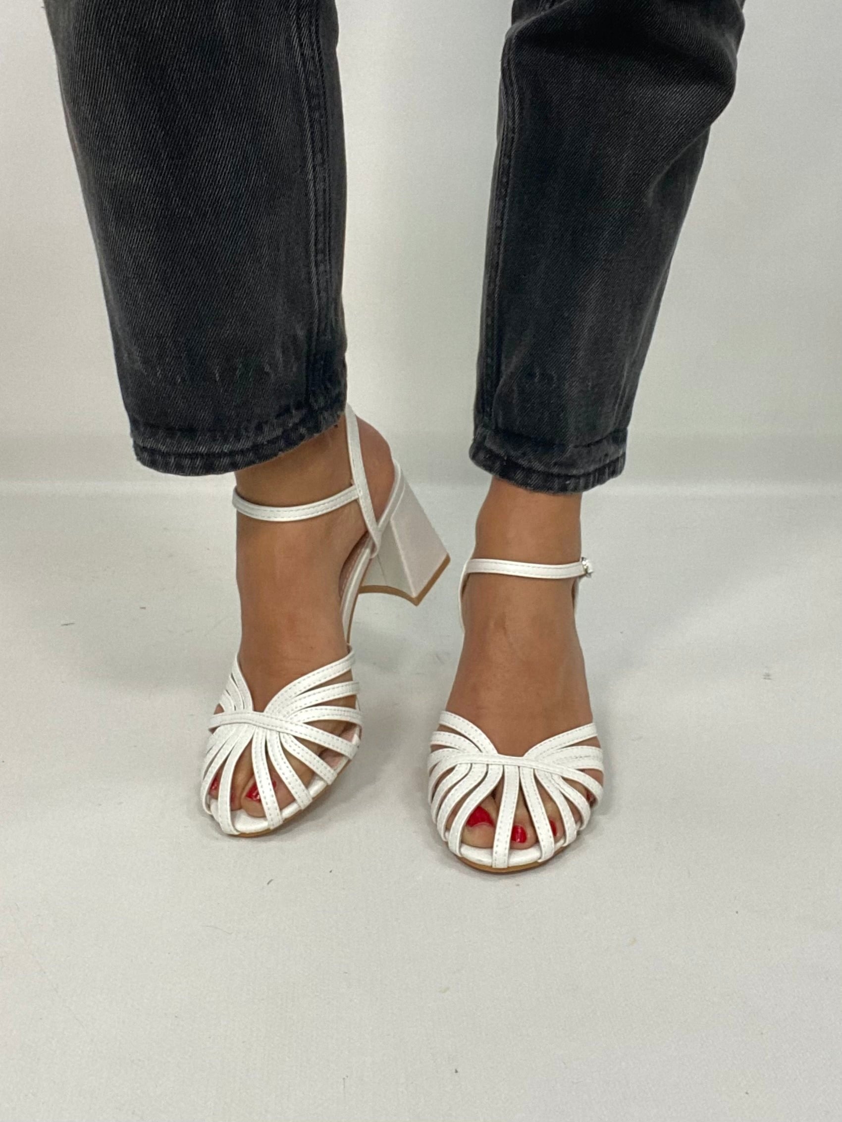 Sandali Tango Medium Comfort Heels - Bianco