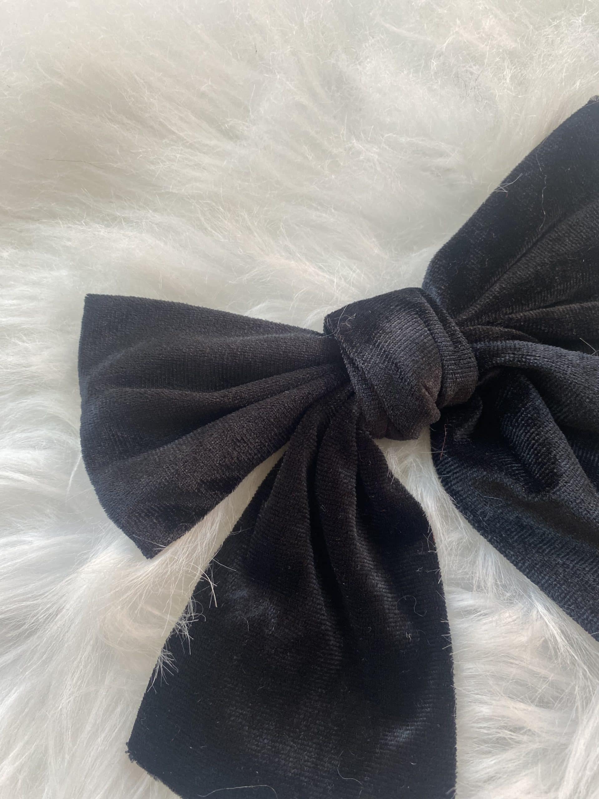 Fermaglio Fiocco in Velluto - Blu