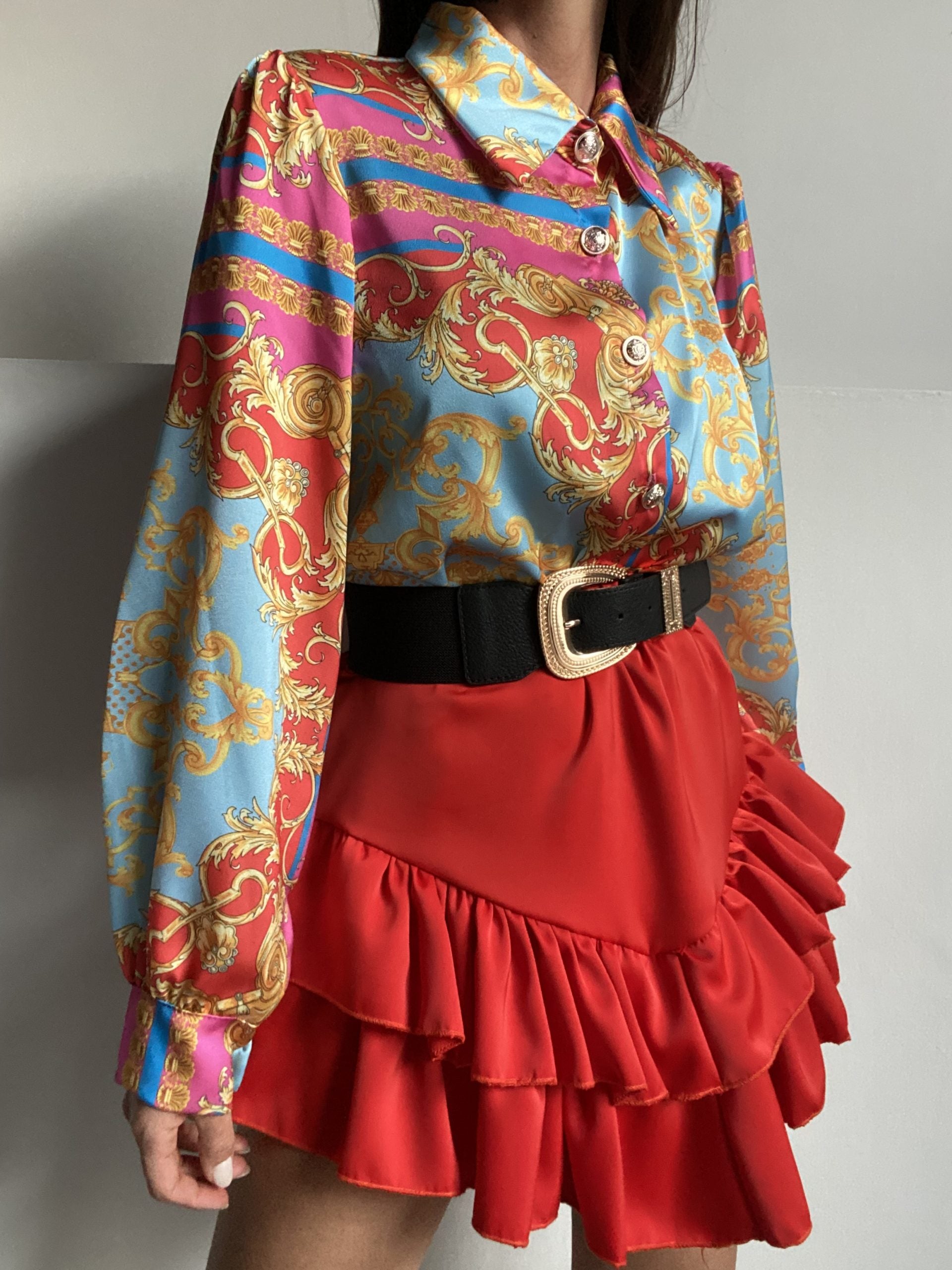 Mini Gonna Balze - Rosso