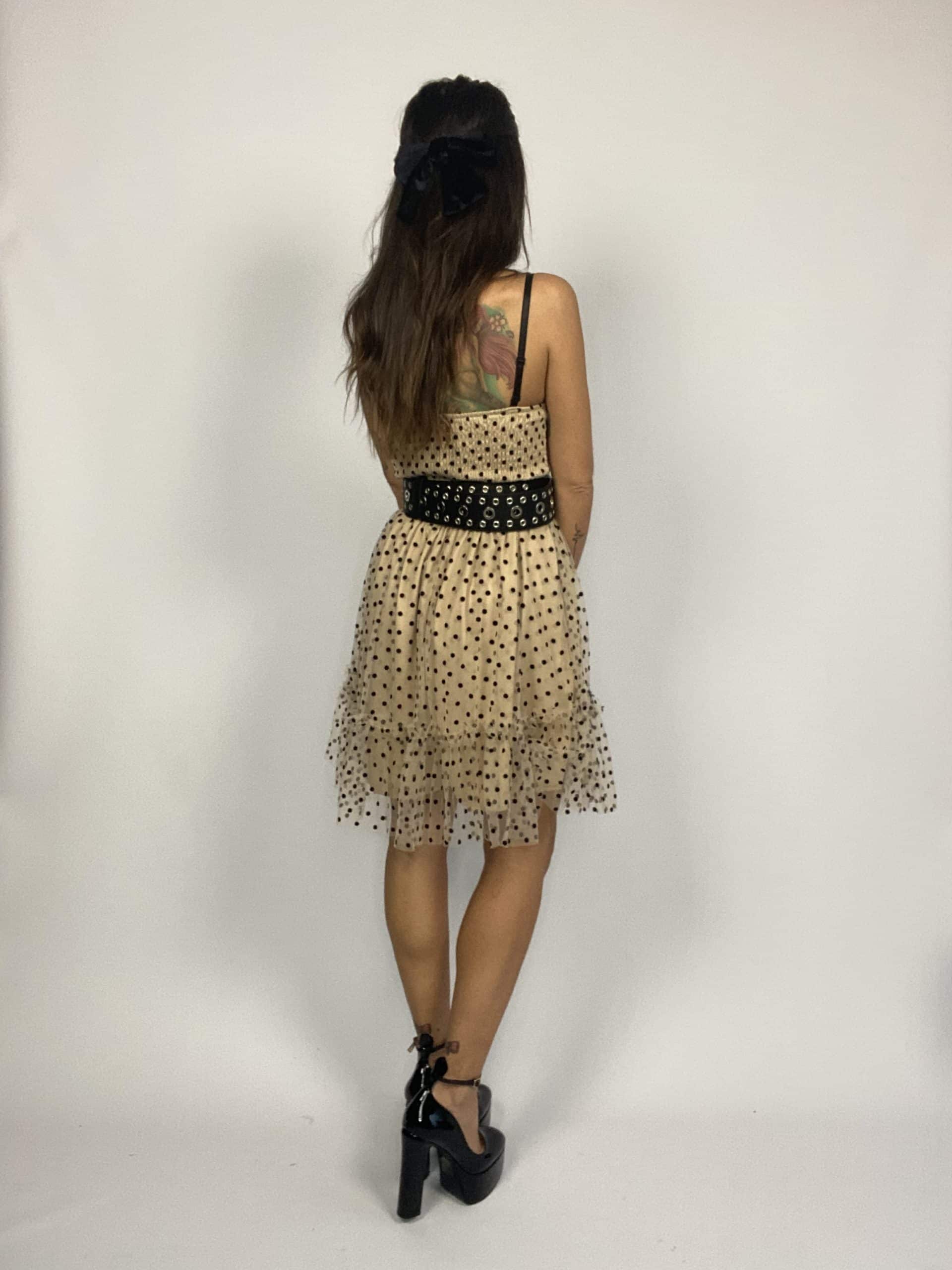 Vestito Polka Doll - Nude
