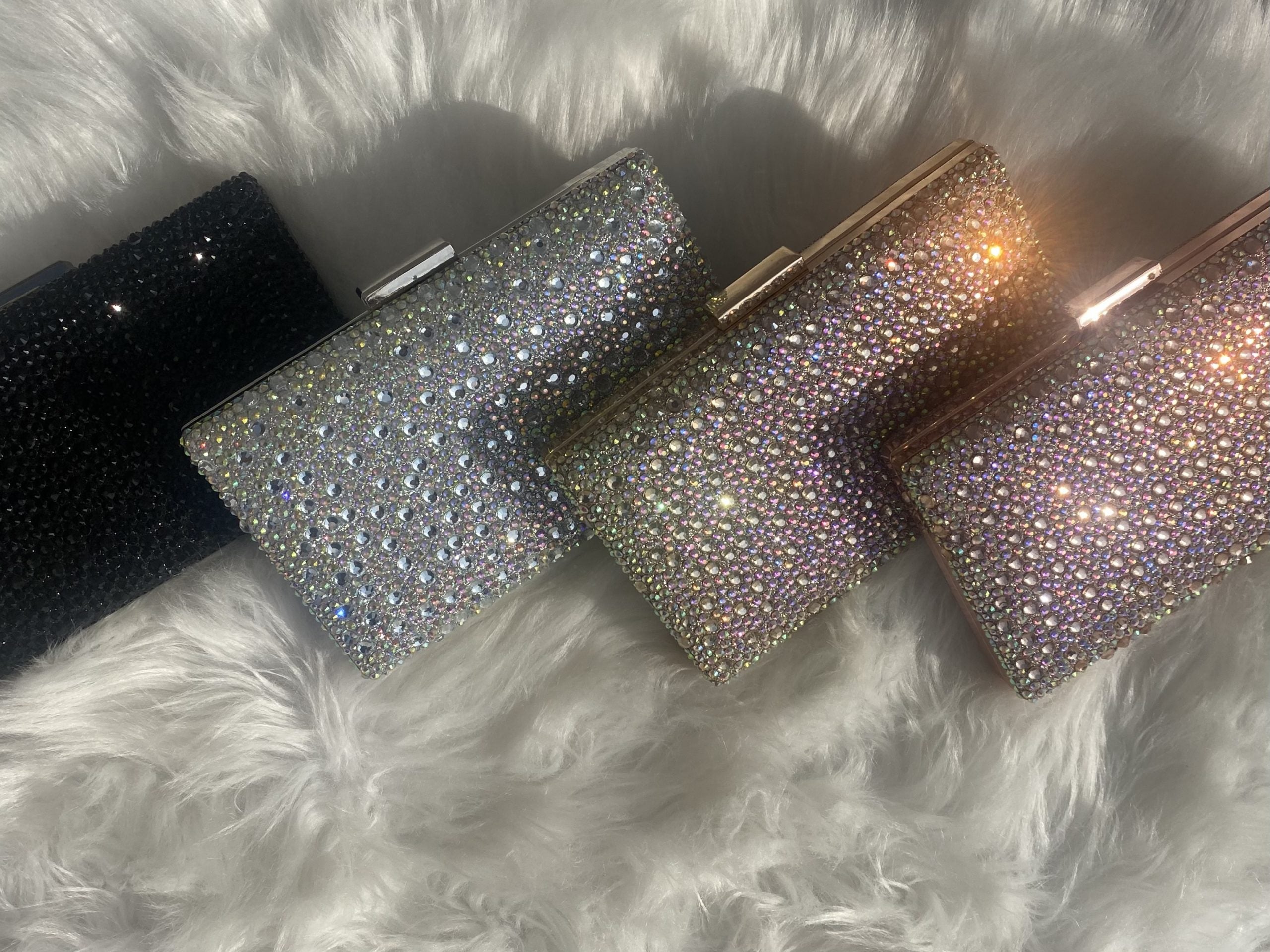 Borsa Clutch Sparkle - Nero Diamond