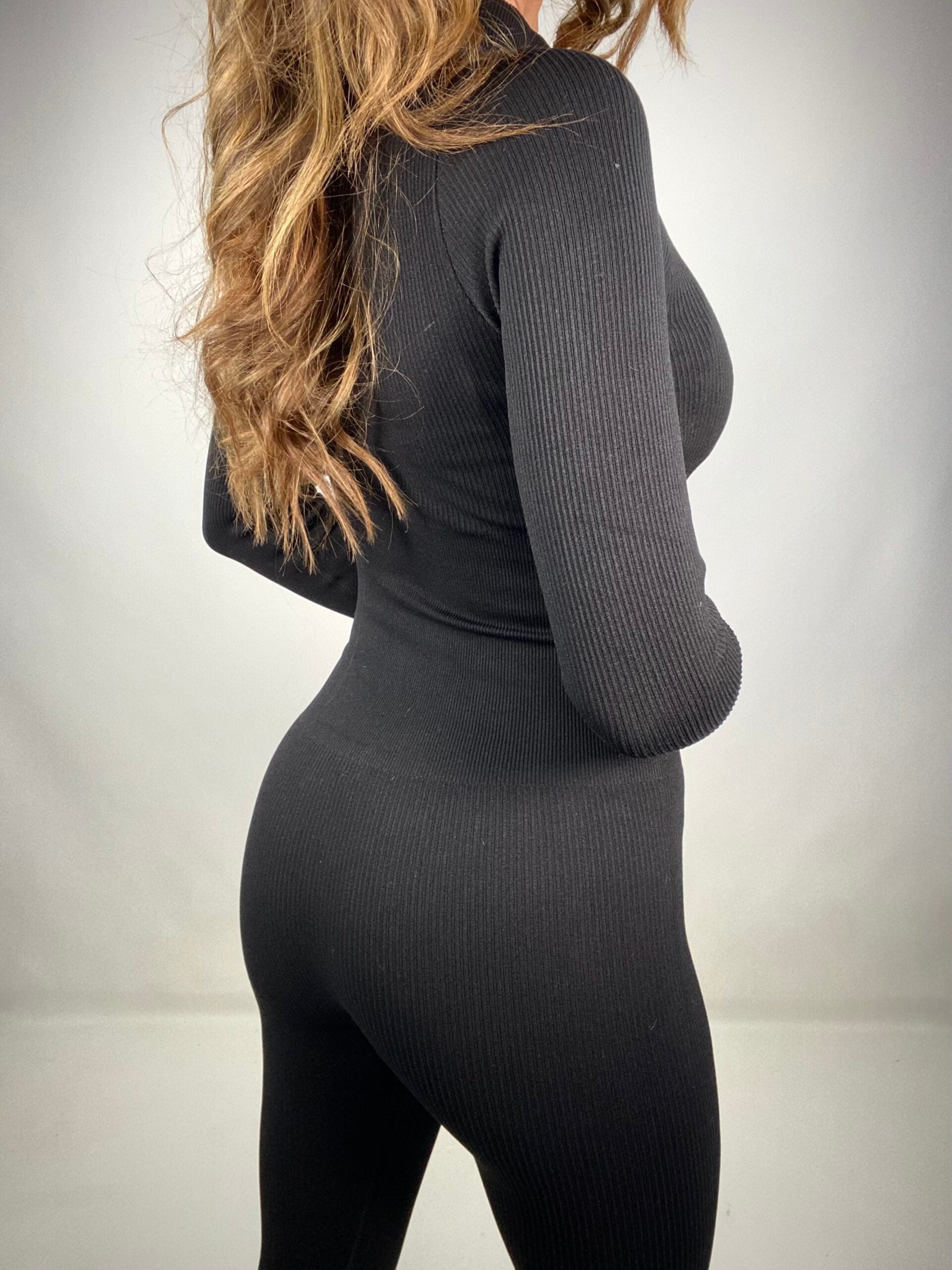 Tuta Shaping con Zip - Nero.