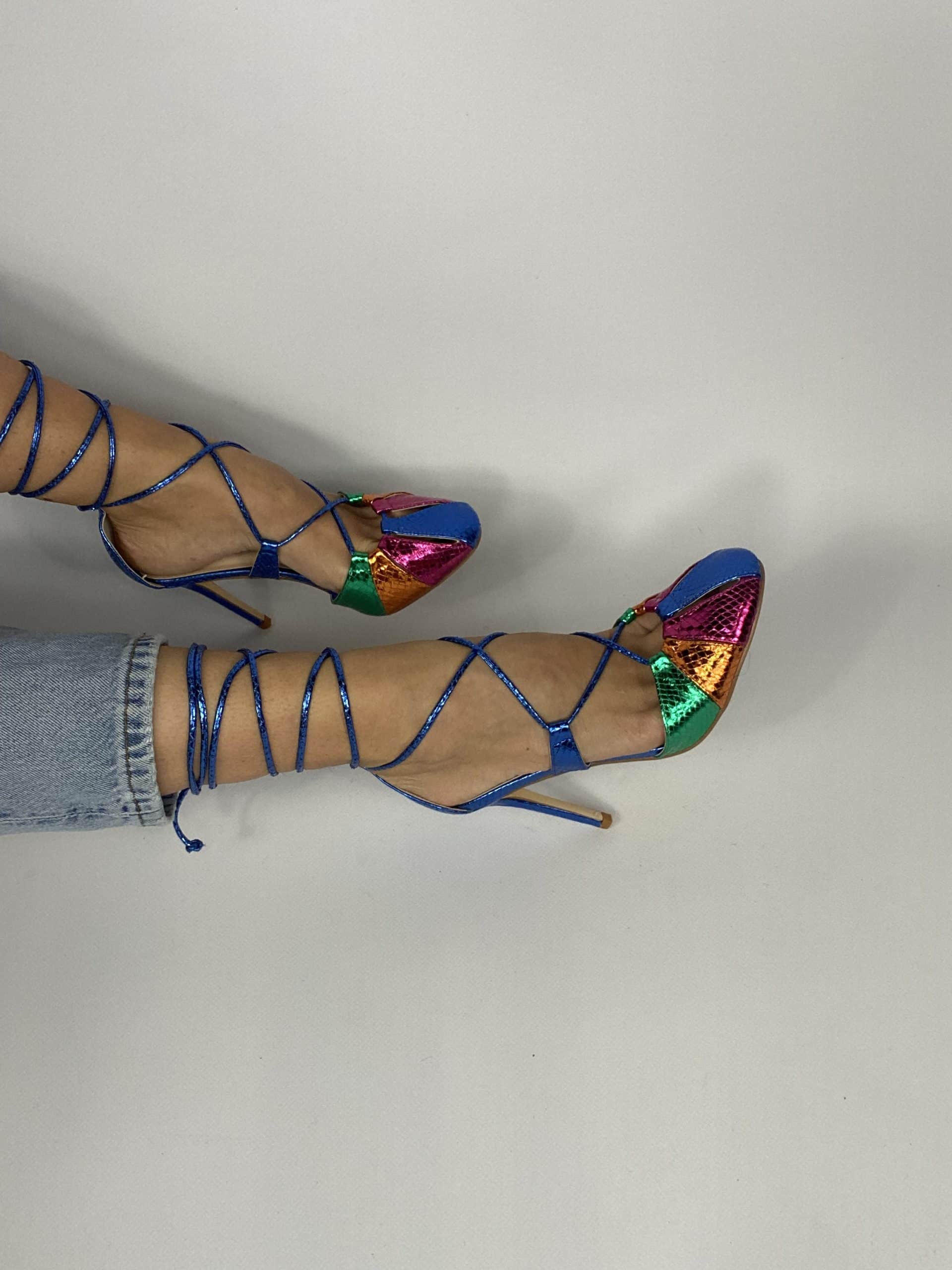 Sandali Miley Alla Schiava  - Multicolor / Blu
