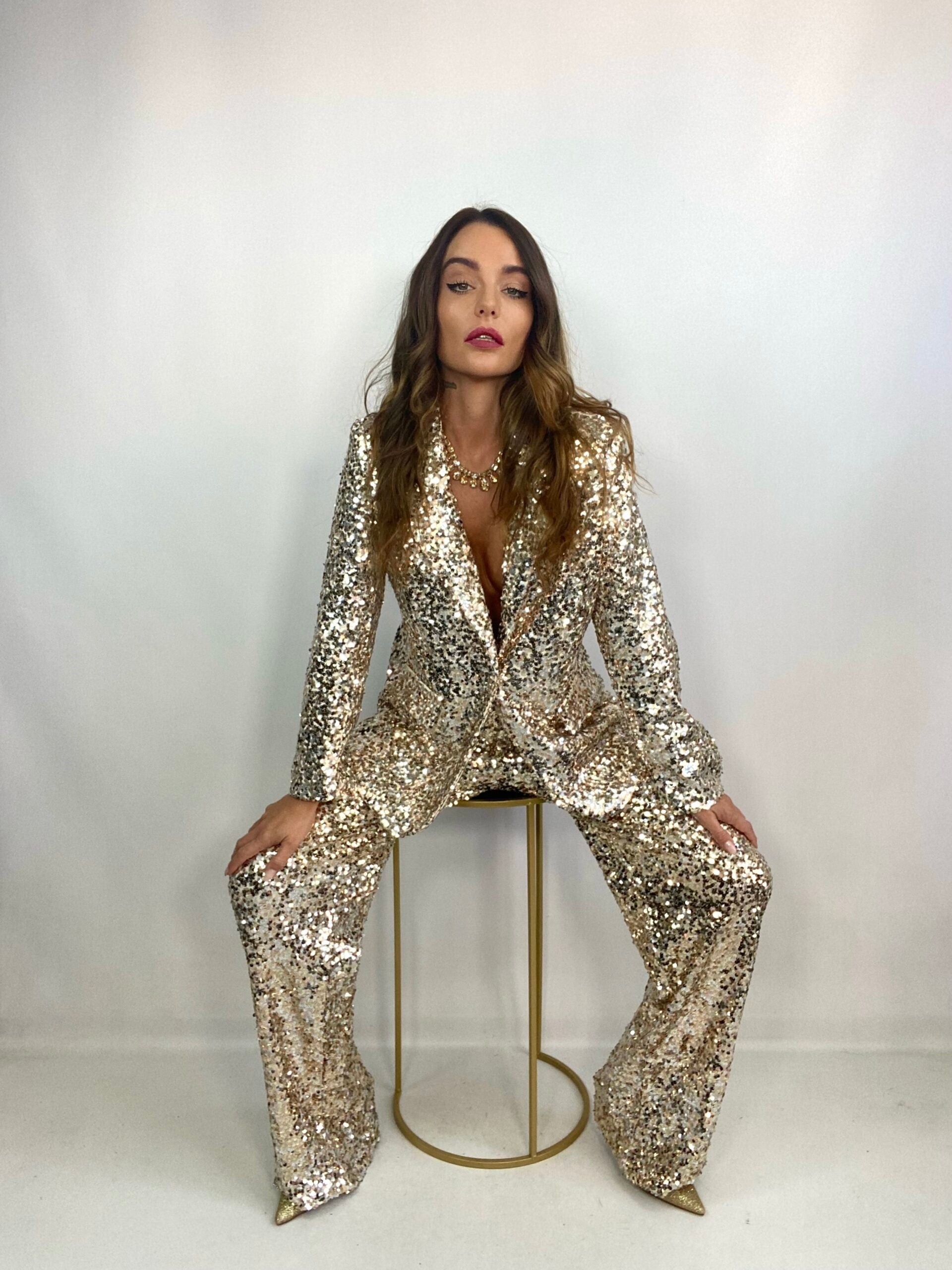 Blazer Paillettes - Oro