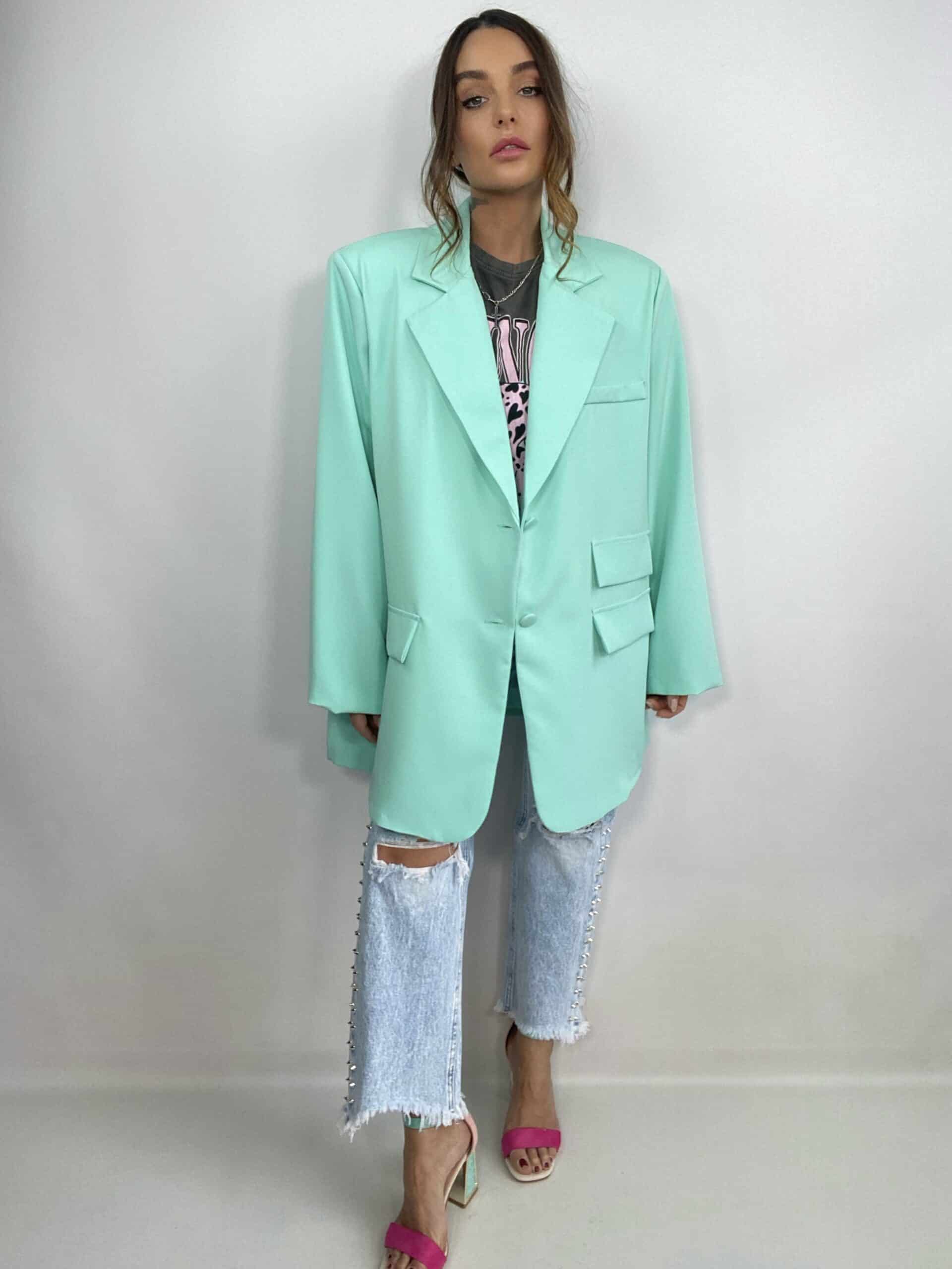 Blazer Super Over - Verde Acqua