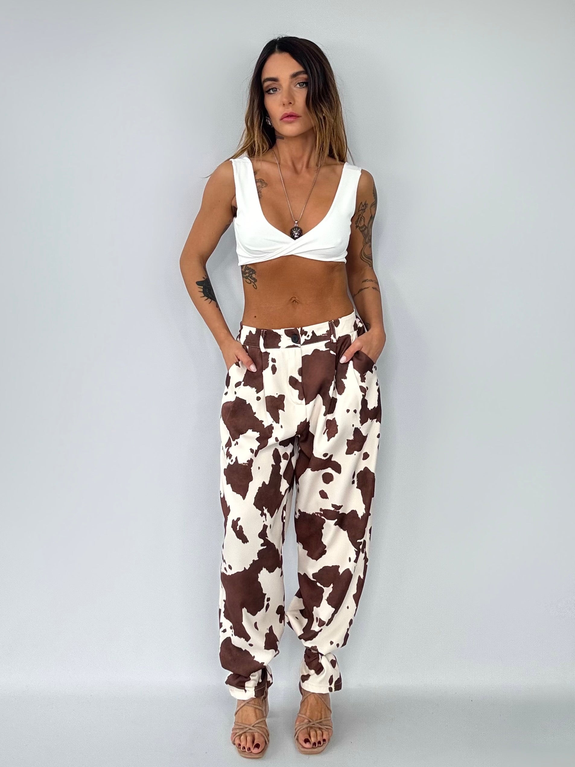 Pantaloni Loose Fit con Pinces - Muccato