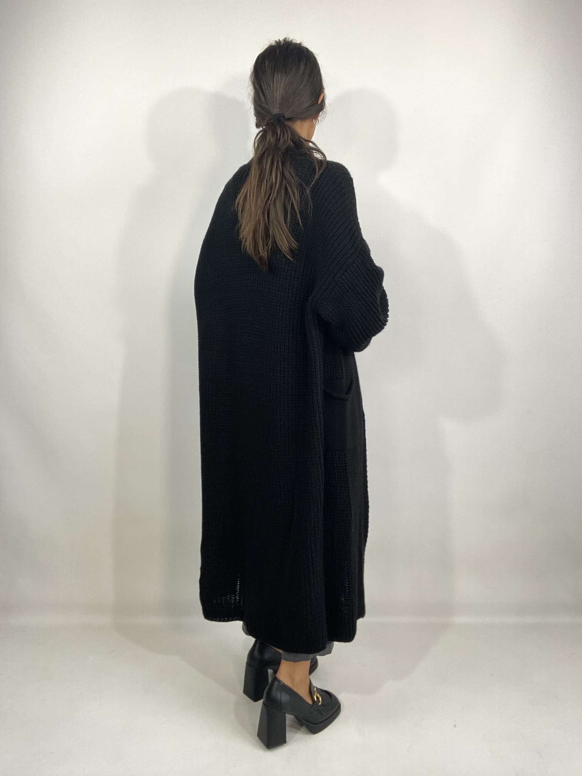 Maxi Cardigan Lara - Nero