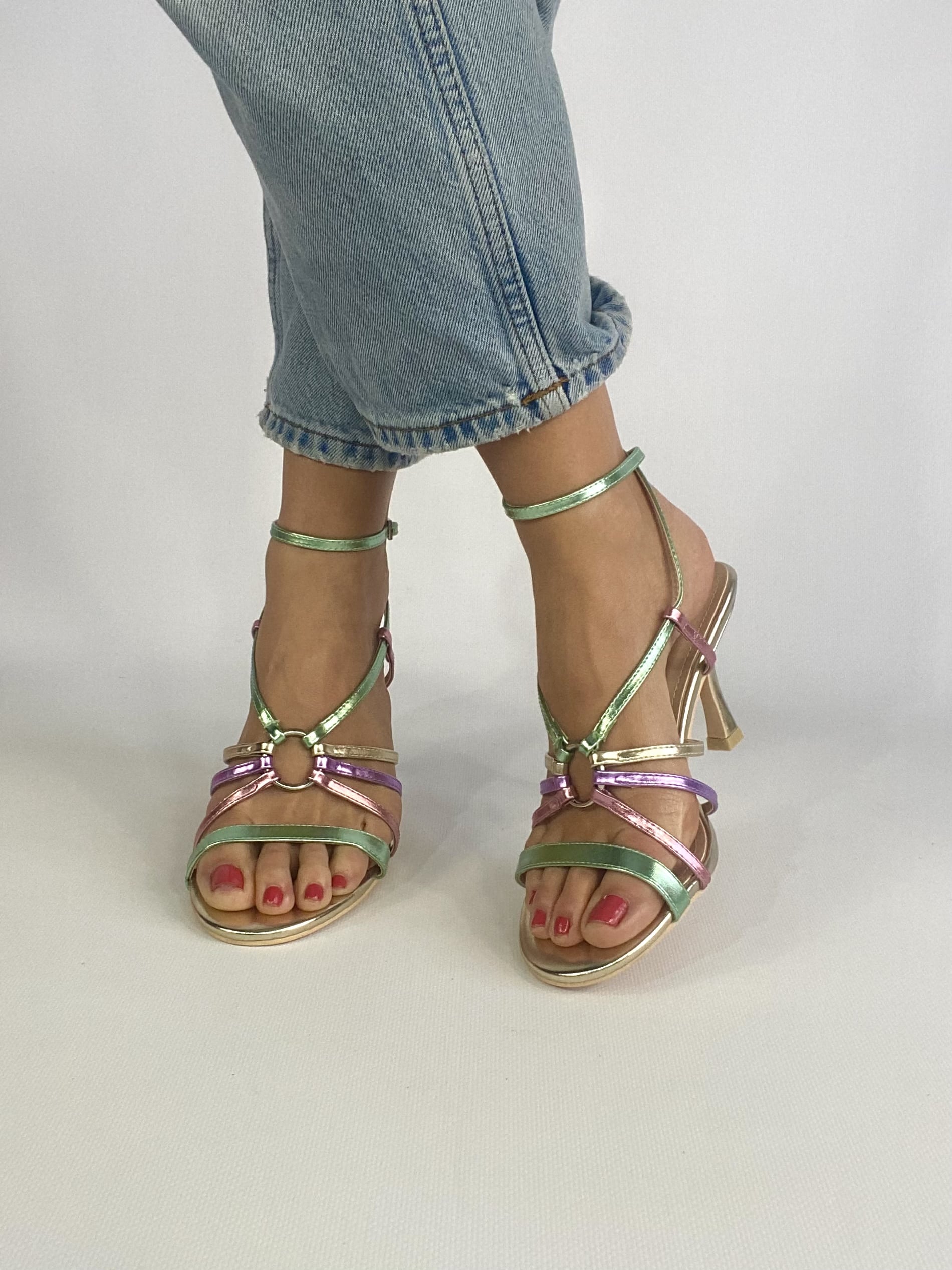 Sandali Ring - Multicolor / Oro.