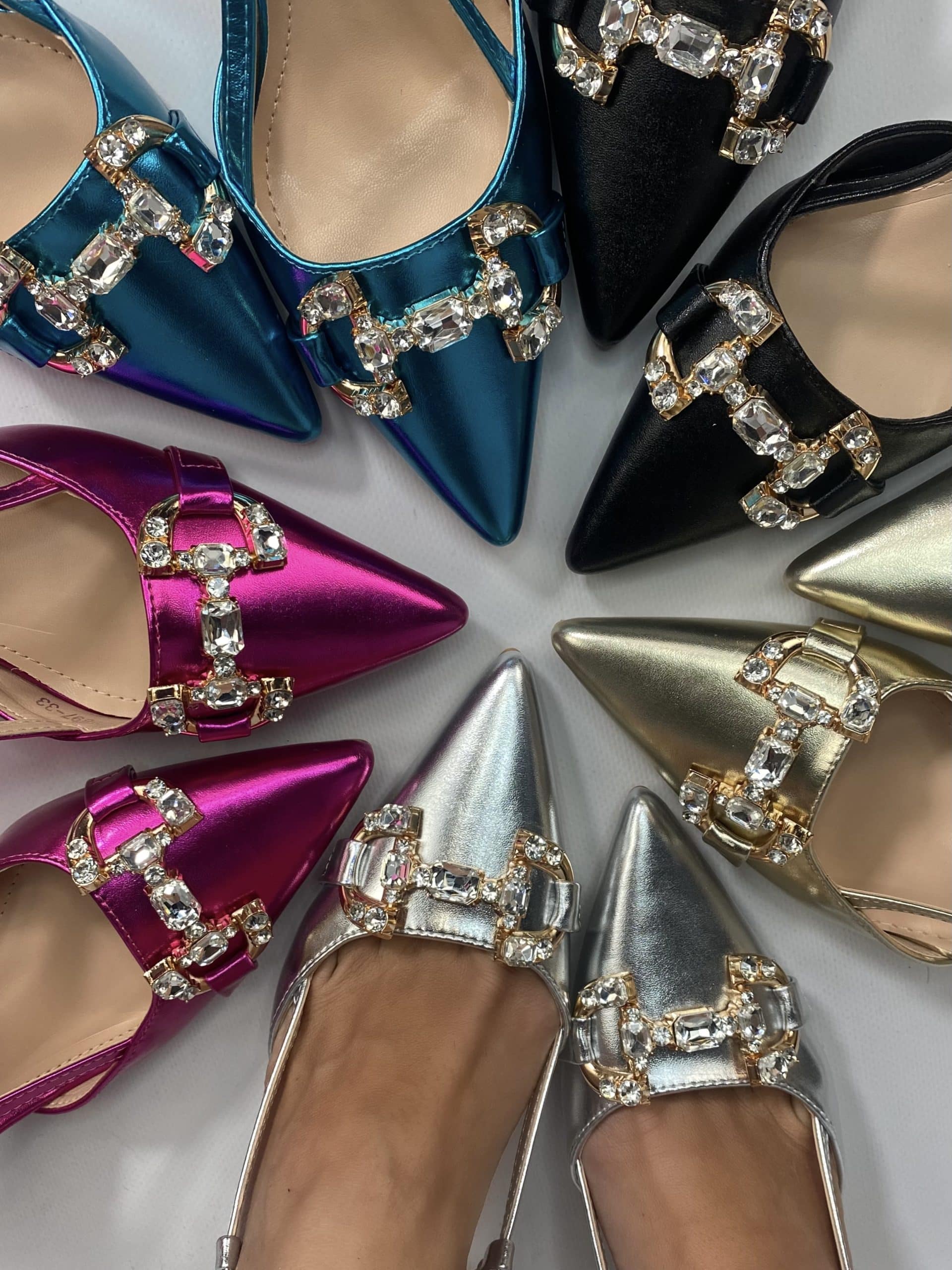 Slingback Morsetto Gioiello - Argento