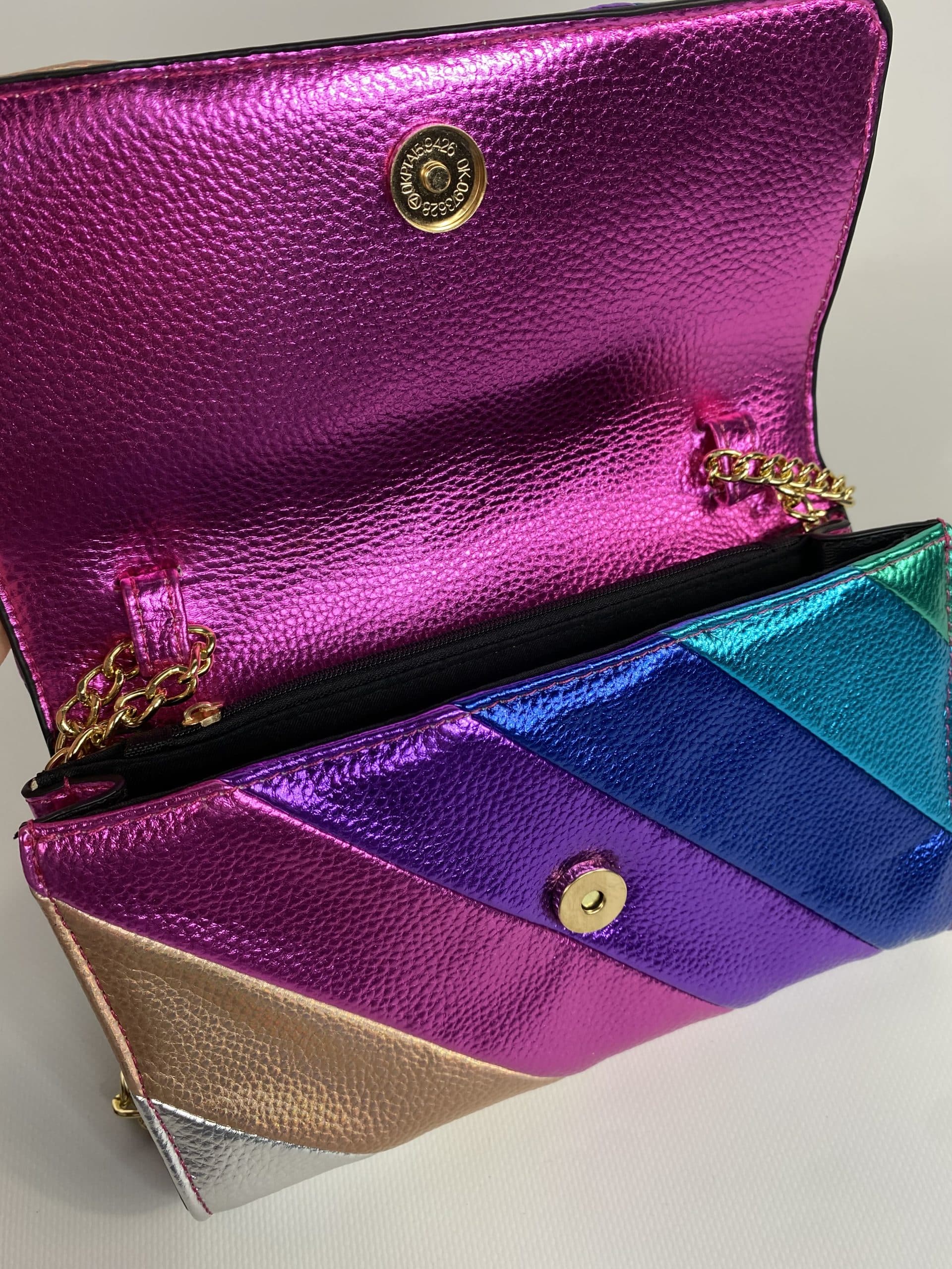 Clutch Multicolor con Tracolla