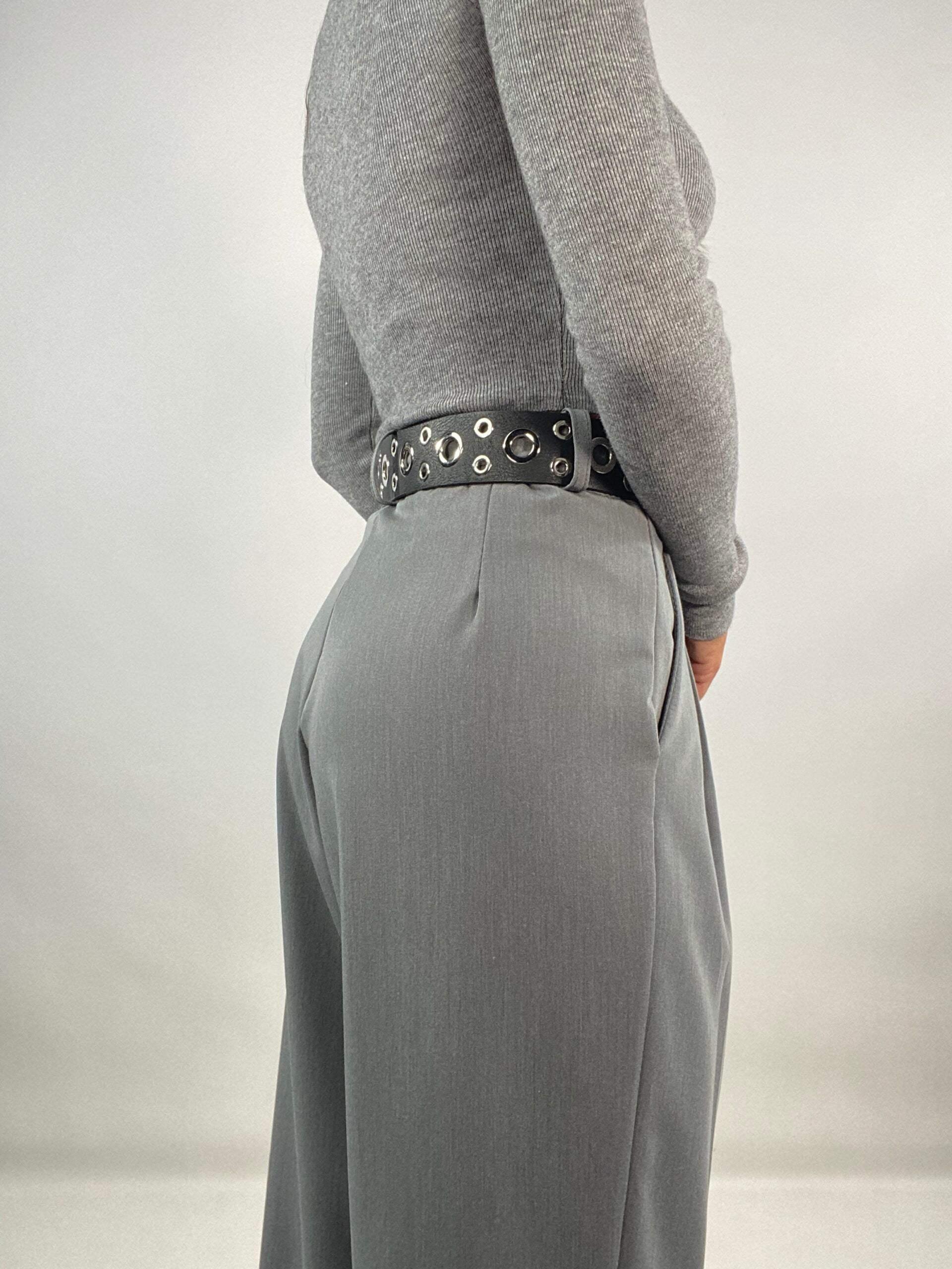 Pantaloni Doppia Pinces - Grigio Scuro