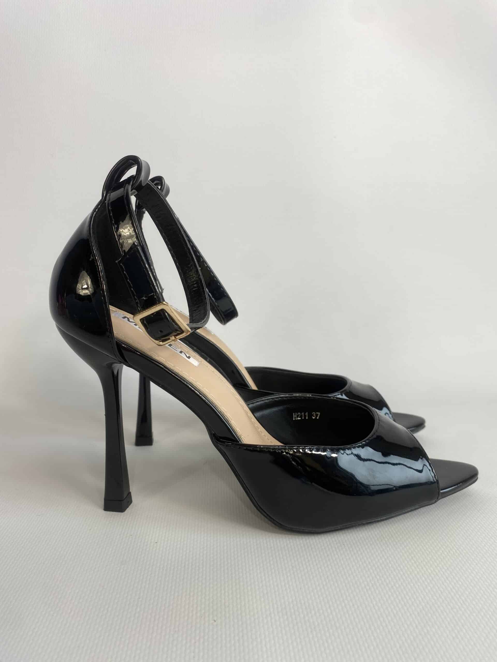 Sandali Pin Up - Vernice Nero