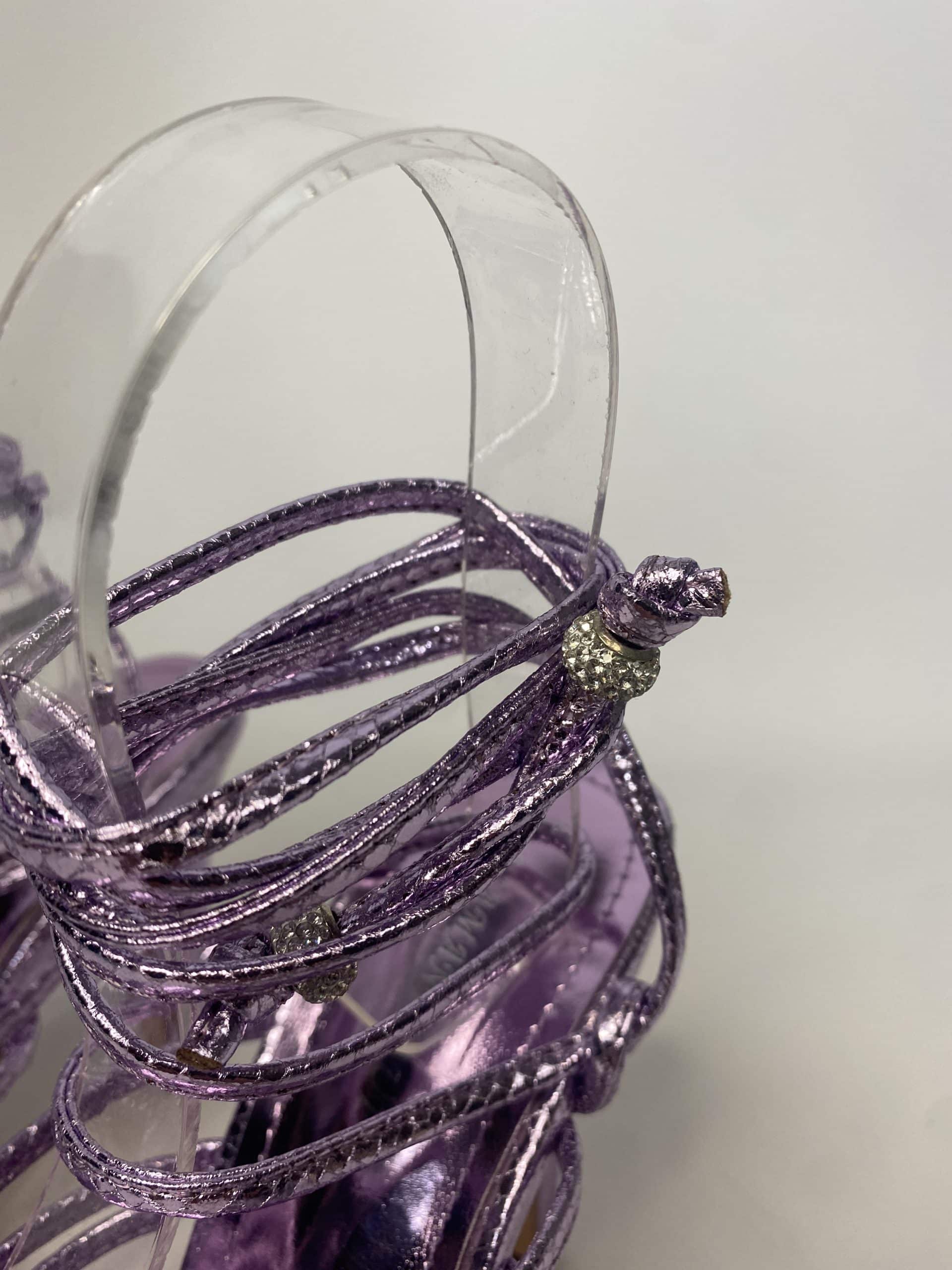 Sandali Snake Alla Schiava  - Lilla