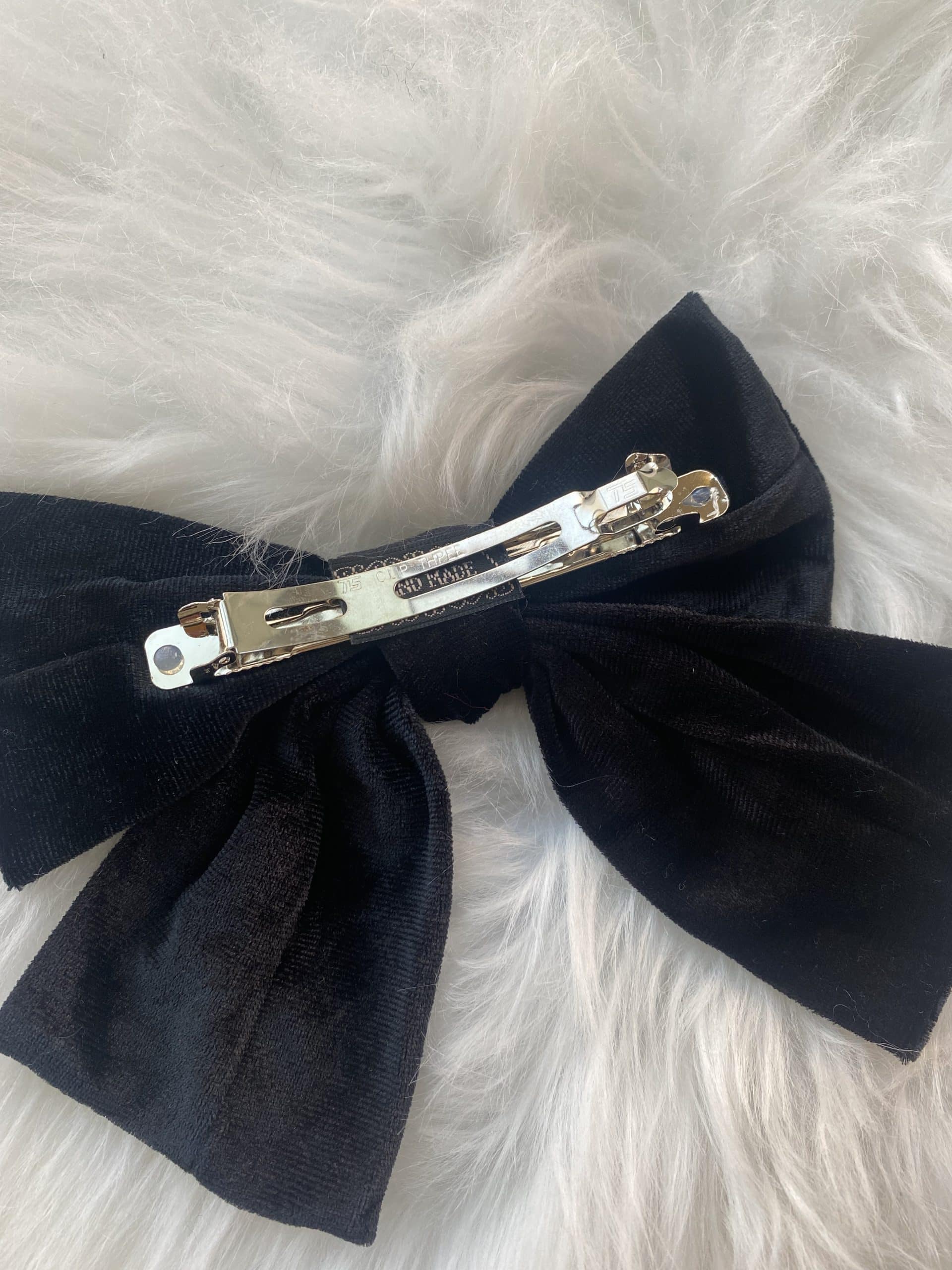 Fermaglio Fiocco in Velluto - Blu