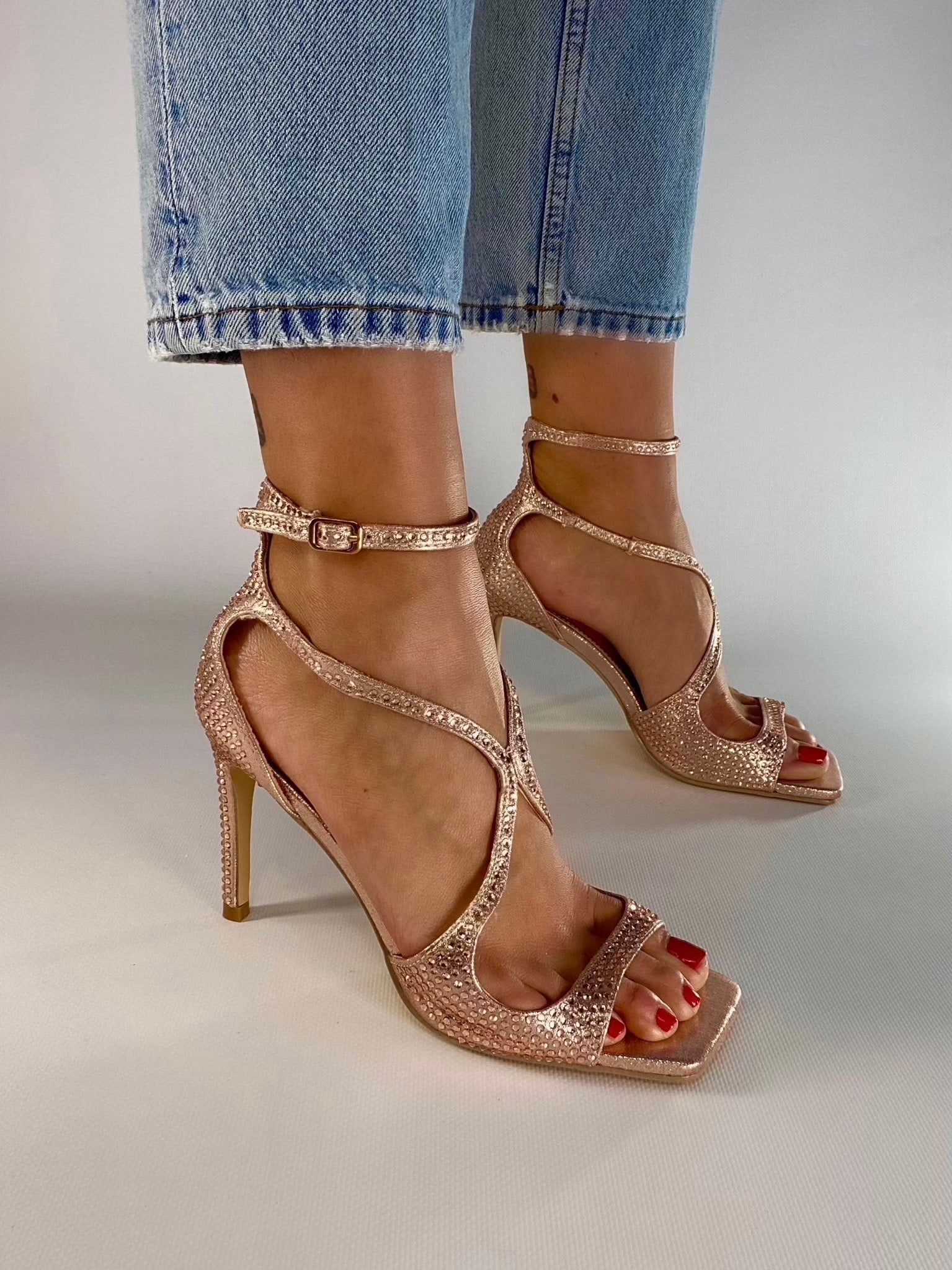 Sandali Sally Strass  - Bronzo